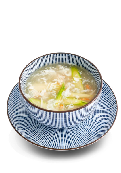 芦笋蟹肉汤  Soup of Crab sticks and Asparagus