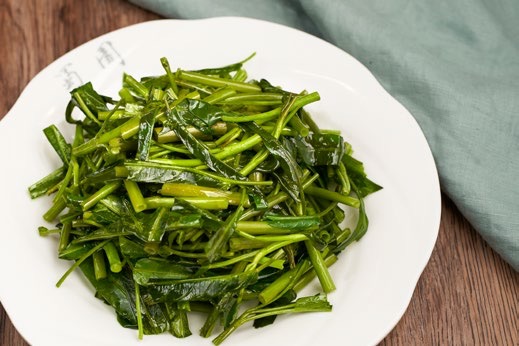 空心菜 (清炒或蒜蓉或炝炒)  Stir-fried Water-spinach