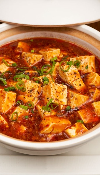 麻婆豆腐🌶🌶  Mapo Tofu; Stir-fried Tofu and Mined Pork with Spicy sauce