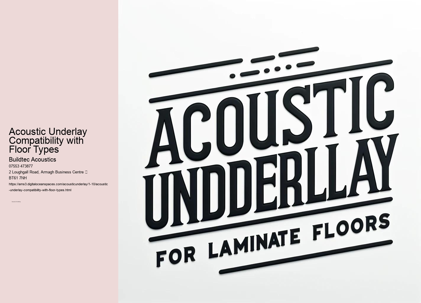 DIY Installation of Acoustic Underlays