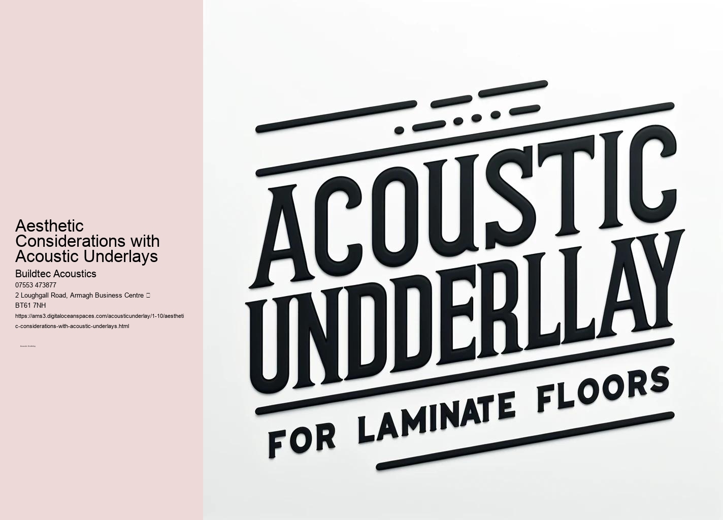 Understanding How Acoustic Underlays Work