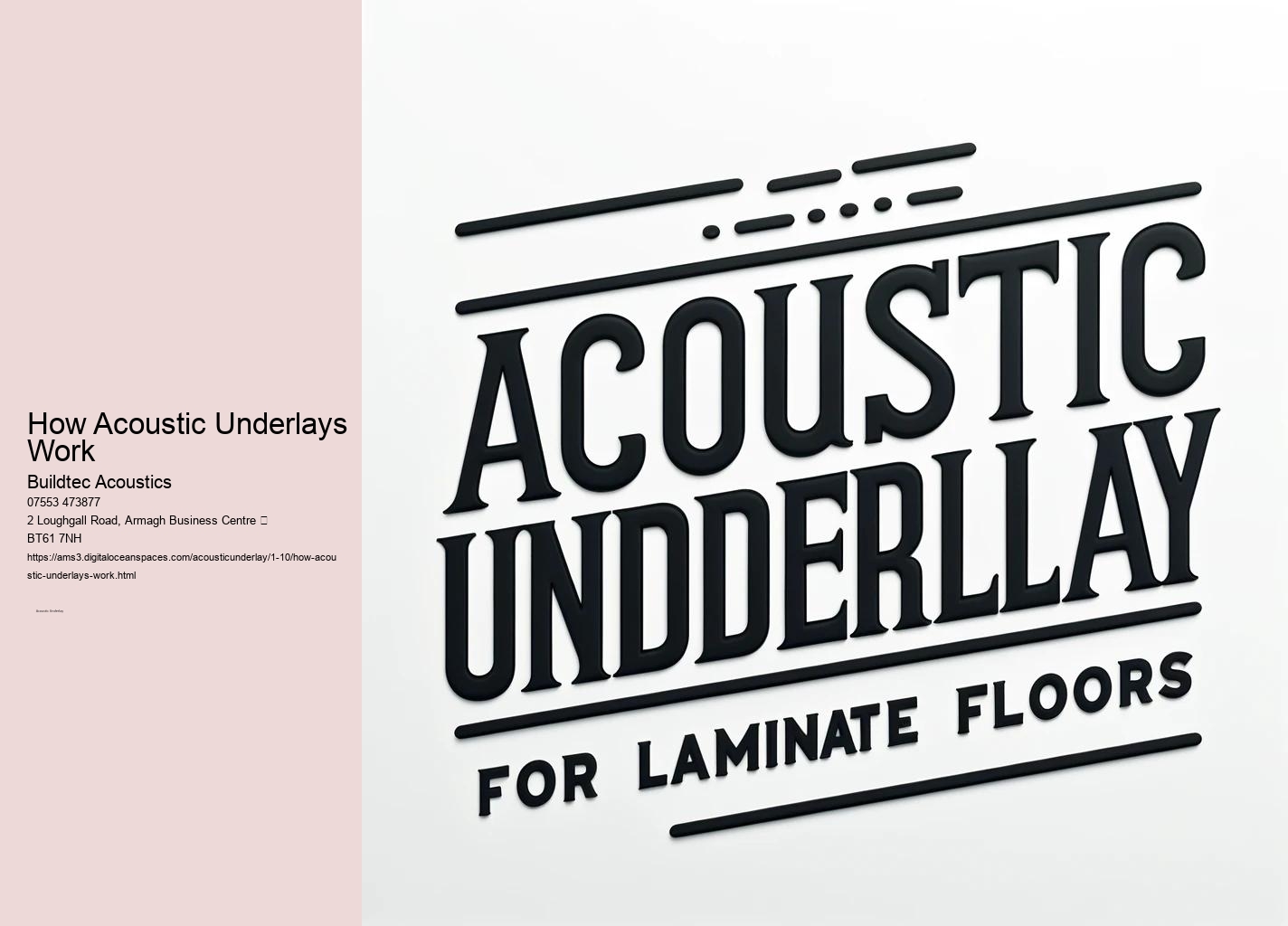 Compatibility of Acoustic Underlays with Different Floor Types