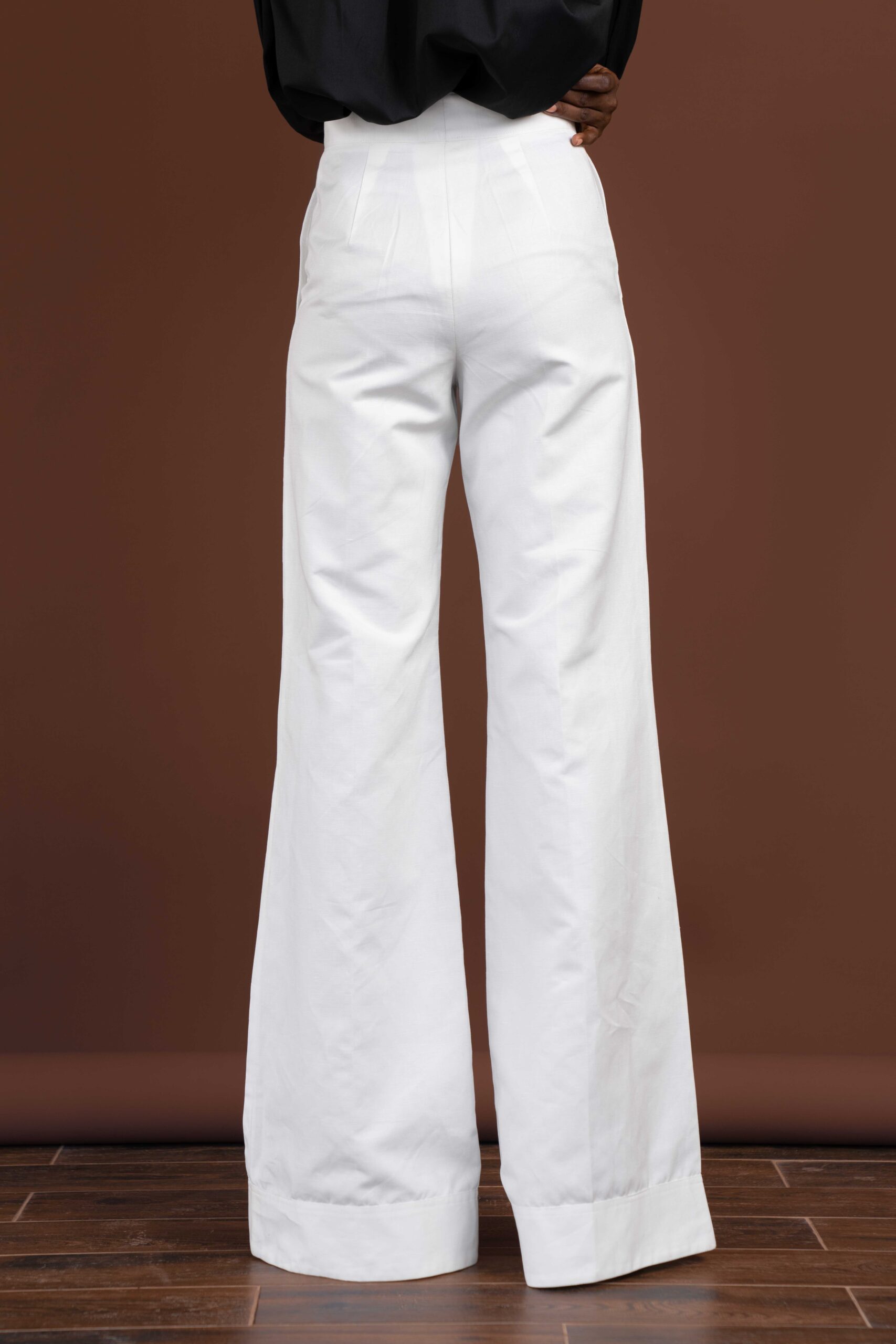 PANTALON LIN BLANC – Image 3
