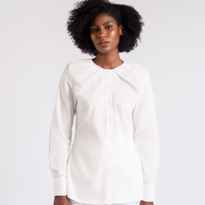 CHEMISE BLANCHE A PLIS