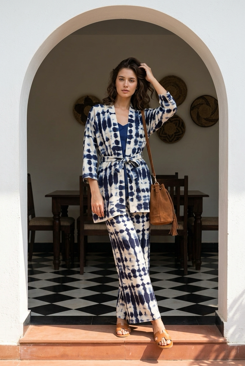 Ensemble pantalon kimono