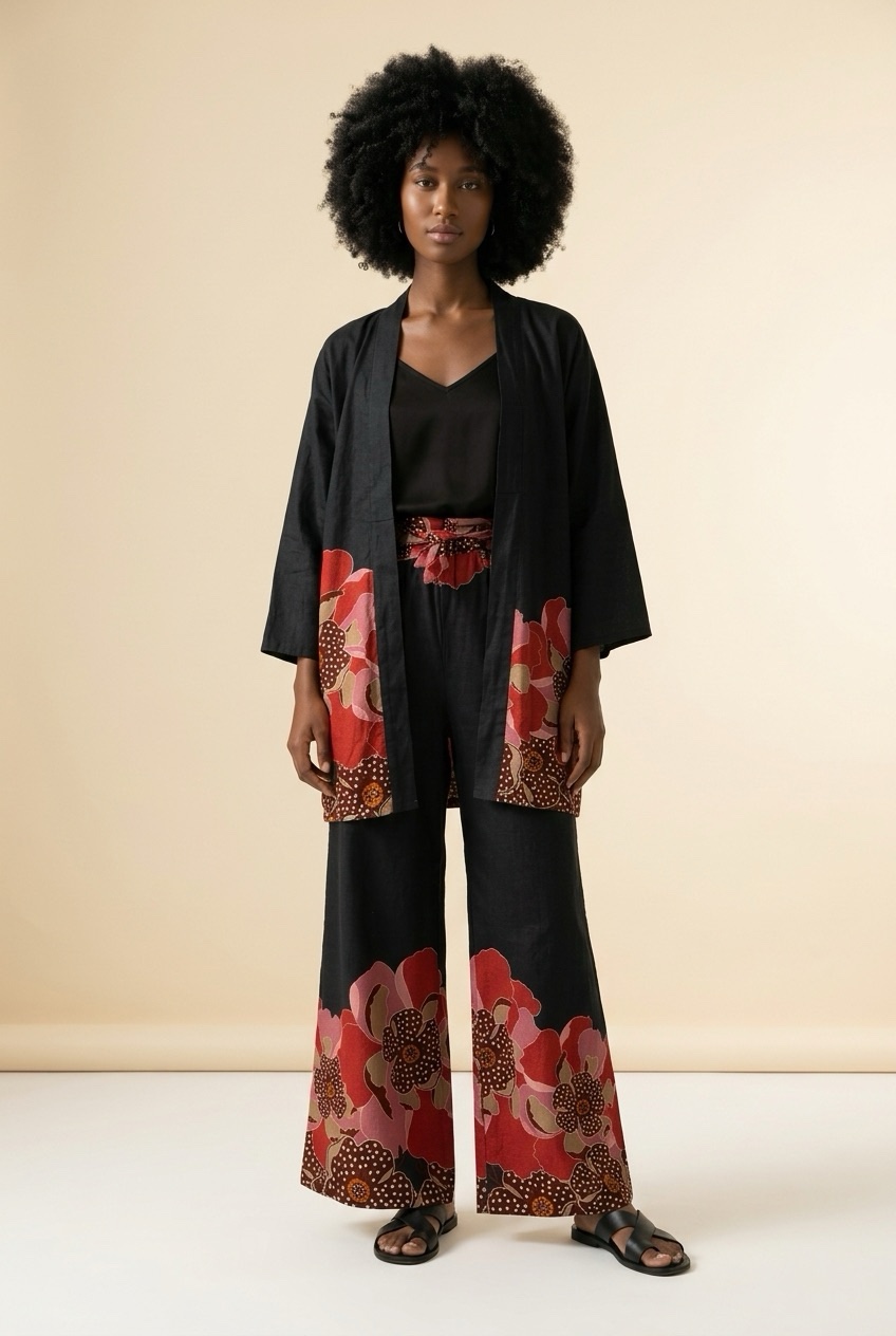 Ensemble pantalon kimono