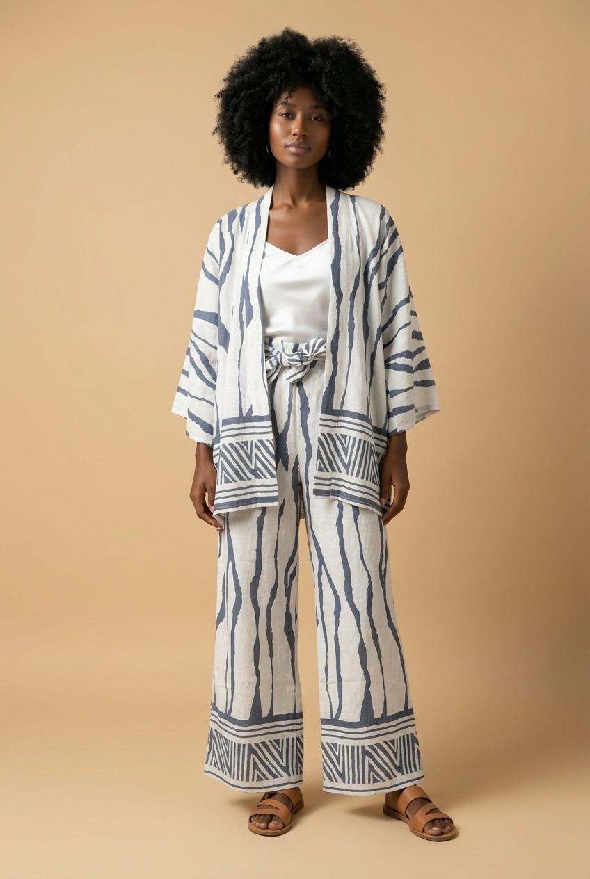 Ensemble pantalon kimono