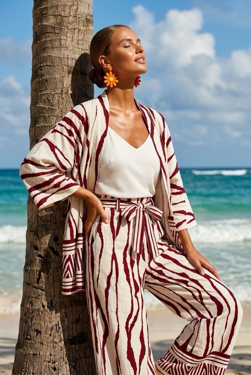 Ensemble pantalon kimono