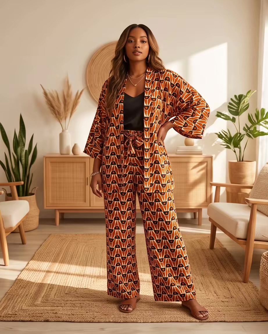 Ensemble pantalon kimono