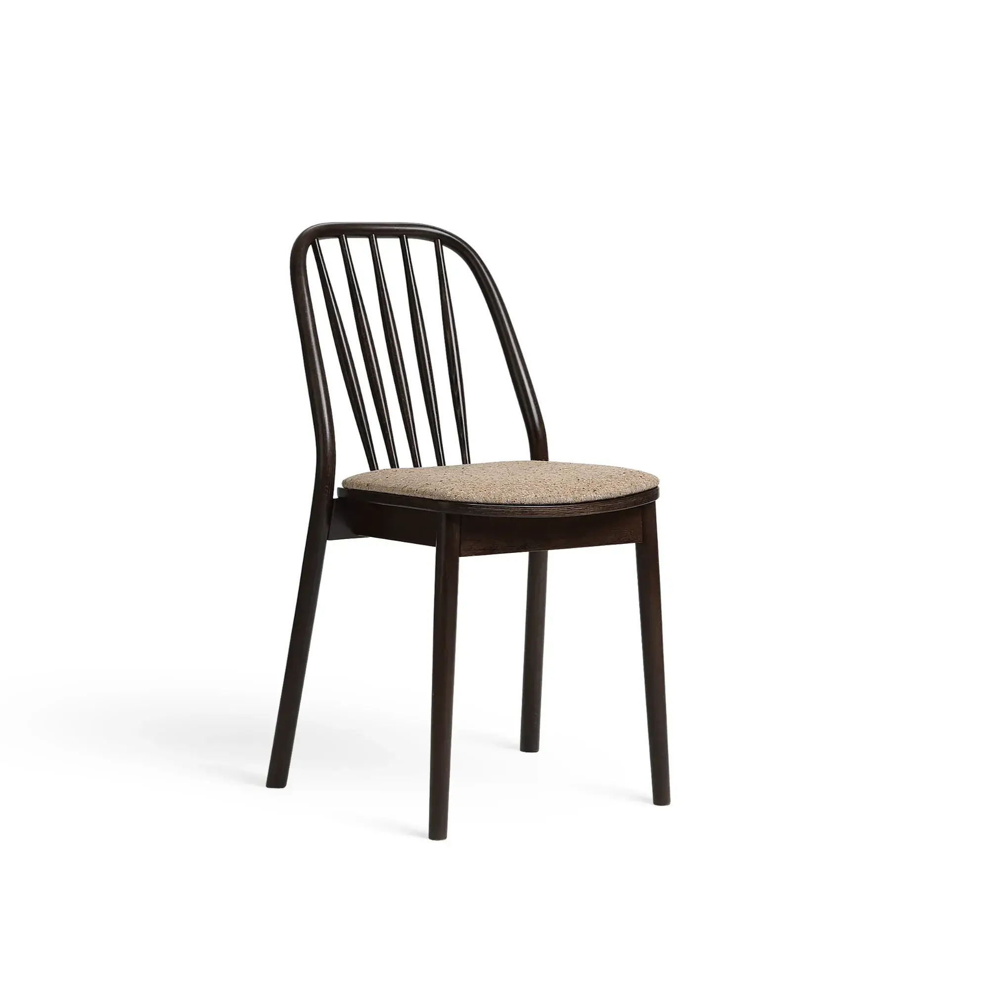 Silla ALDO – Asiento tapizado · respaldo de madera – haya marrón chocolate M50 [A-1070U-M50] (3)