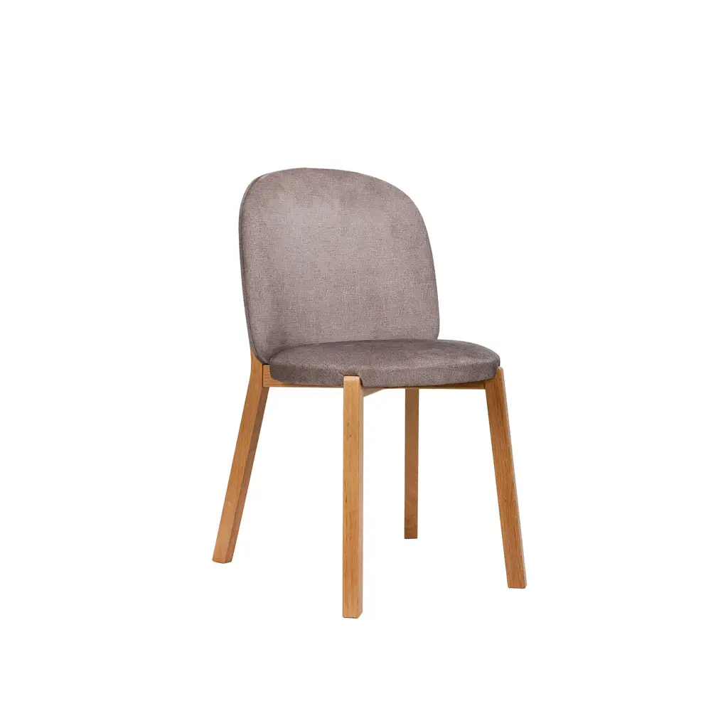 Silla DOT – Asiento y respaldo tapizados – roble cálido M10 [A-4015-M10]