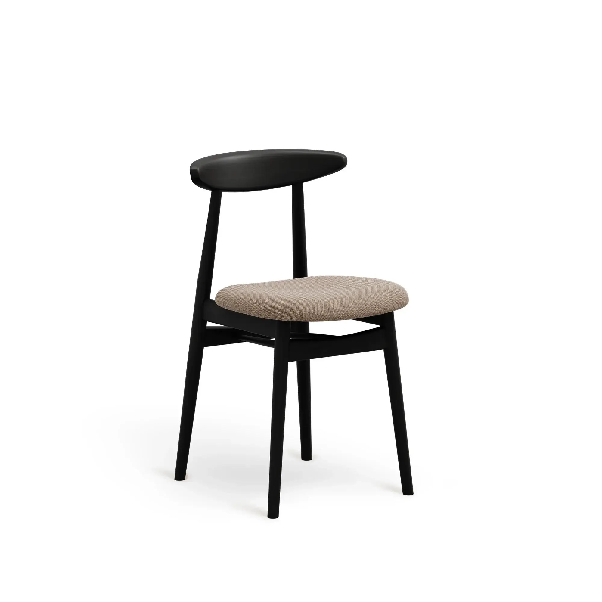 Silla YESTERDAY – Asiento tapizado · respaldo de madera – roble negro M63 [A-4101U-DM63] (8)