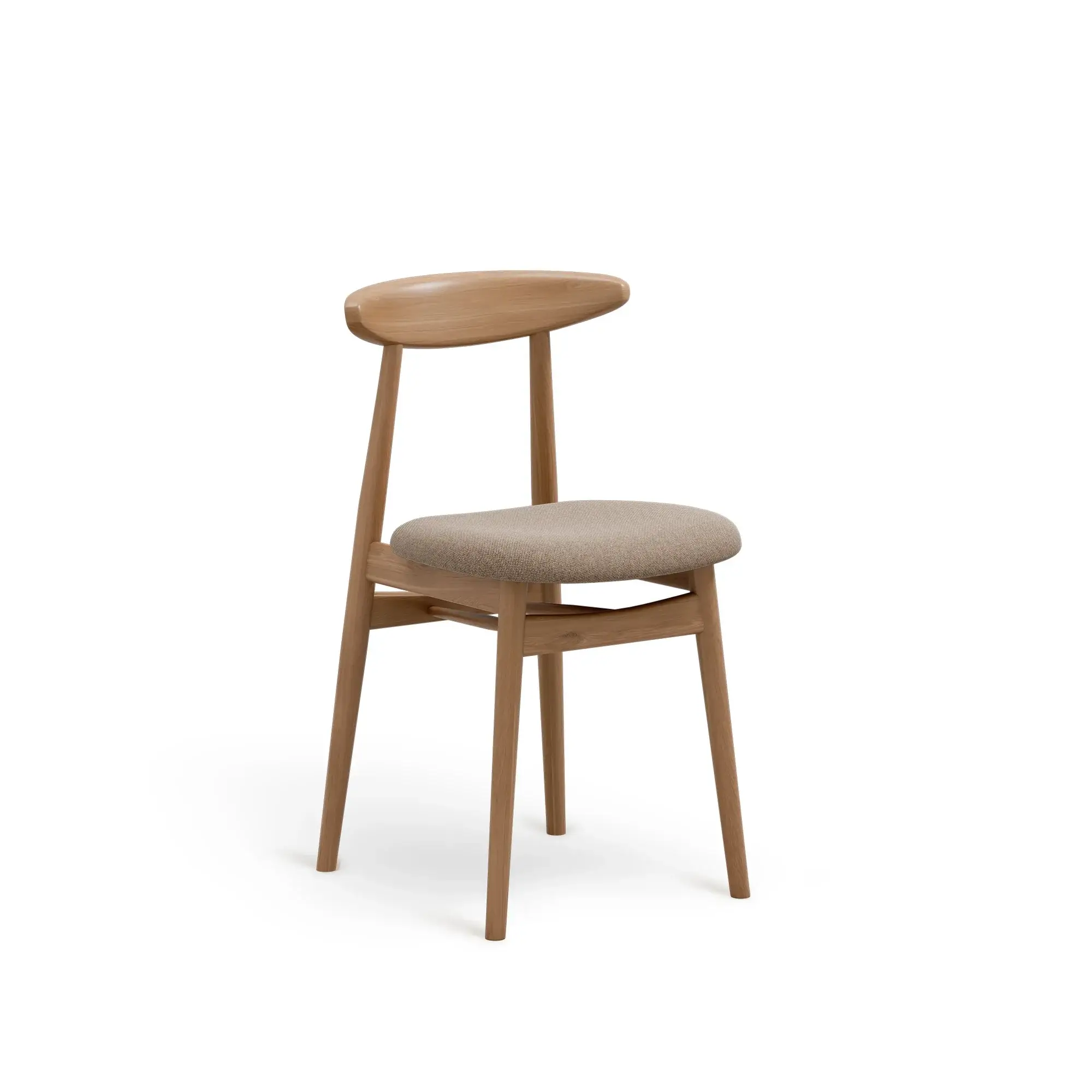 Silla YESTERDAY – Asiento tapizado · respaldo de madera – roble cálido M10 [A-4101U-M10] (6)
