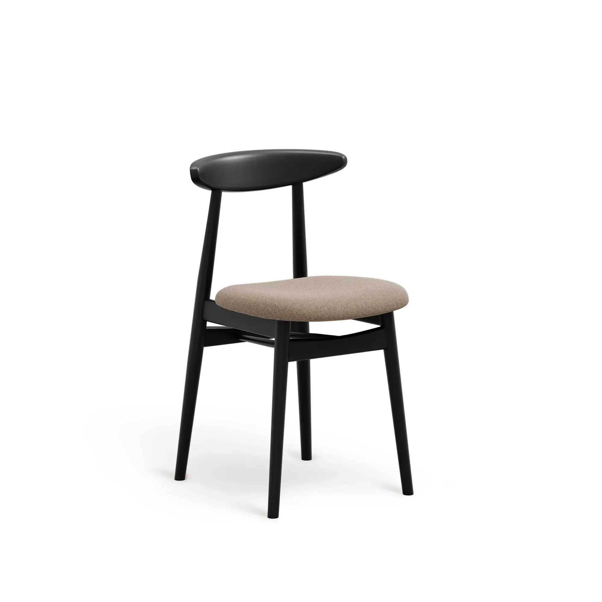 Silla YESTERDAY – Asiento tapizado · respaldo de madera – haya negra M63 [A-4101U-M63] (5)