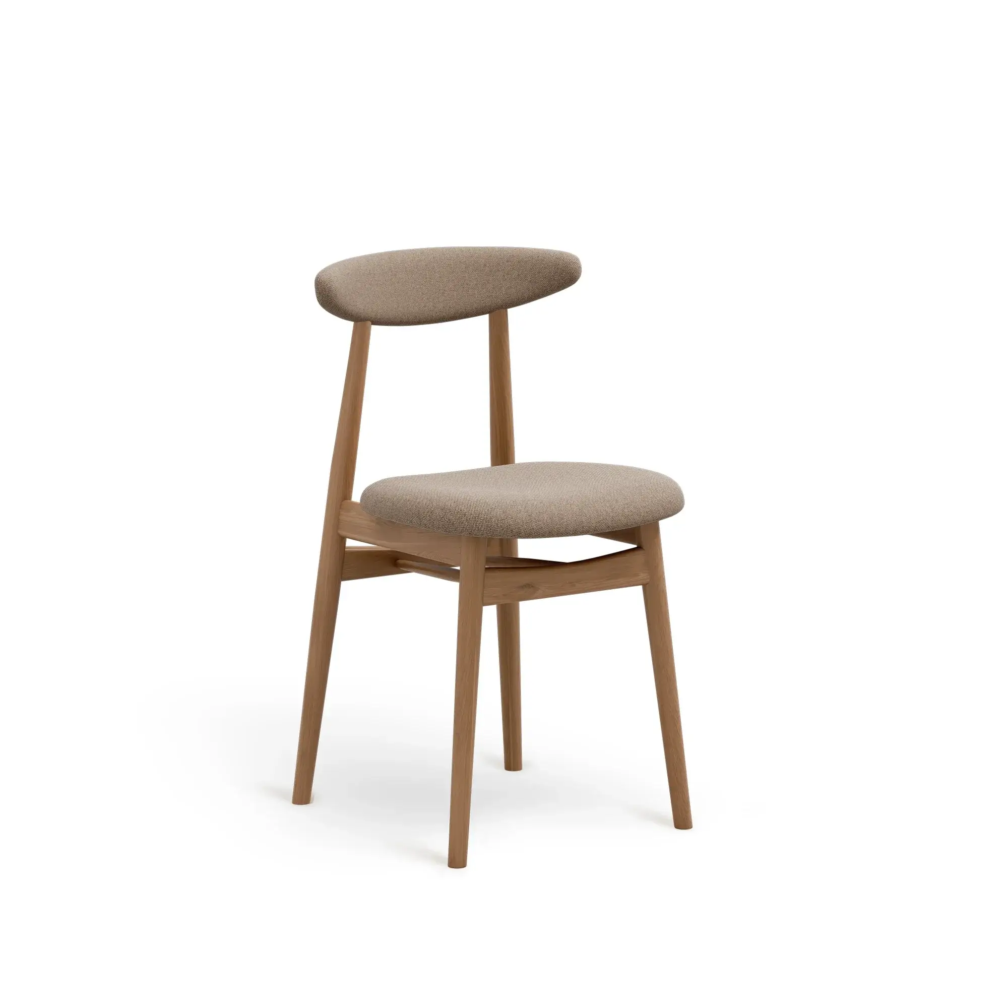 Silla YESTERDAY – Asiento y respaldo tapizados – roble cálido M10 [A-4105-M10] (16)