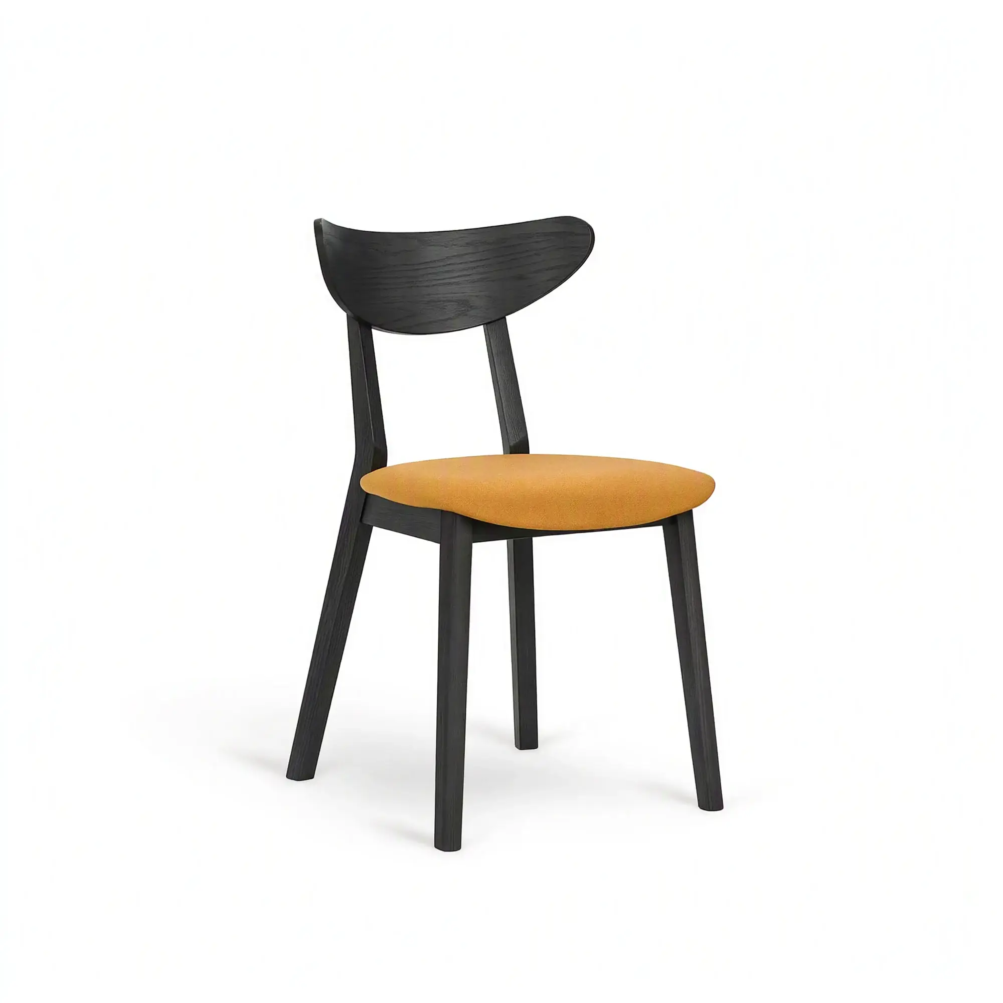 Silla LOF – Asiento tapizado · respaldo de madera – haya negra M63 [A-4230U-M63] (8)