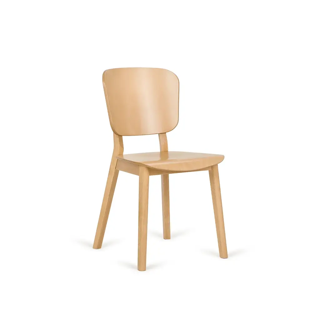 Silla LOF respaldo recto – Asiento y respaldo de madera – haya clara M07 [A-4281-M07]