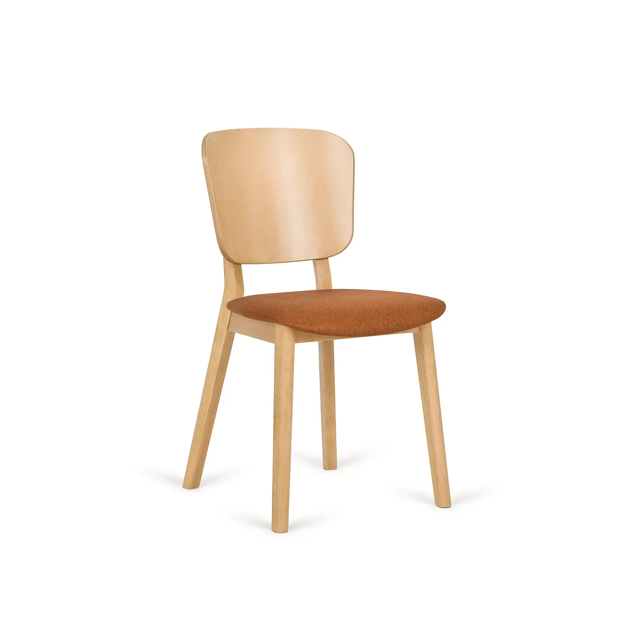 Silla LOF respaldo recto – Asiento tapizado · respaldo de madera – haya clara M07 [A-4281U-M07] (2)