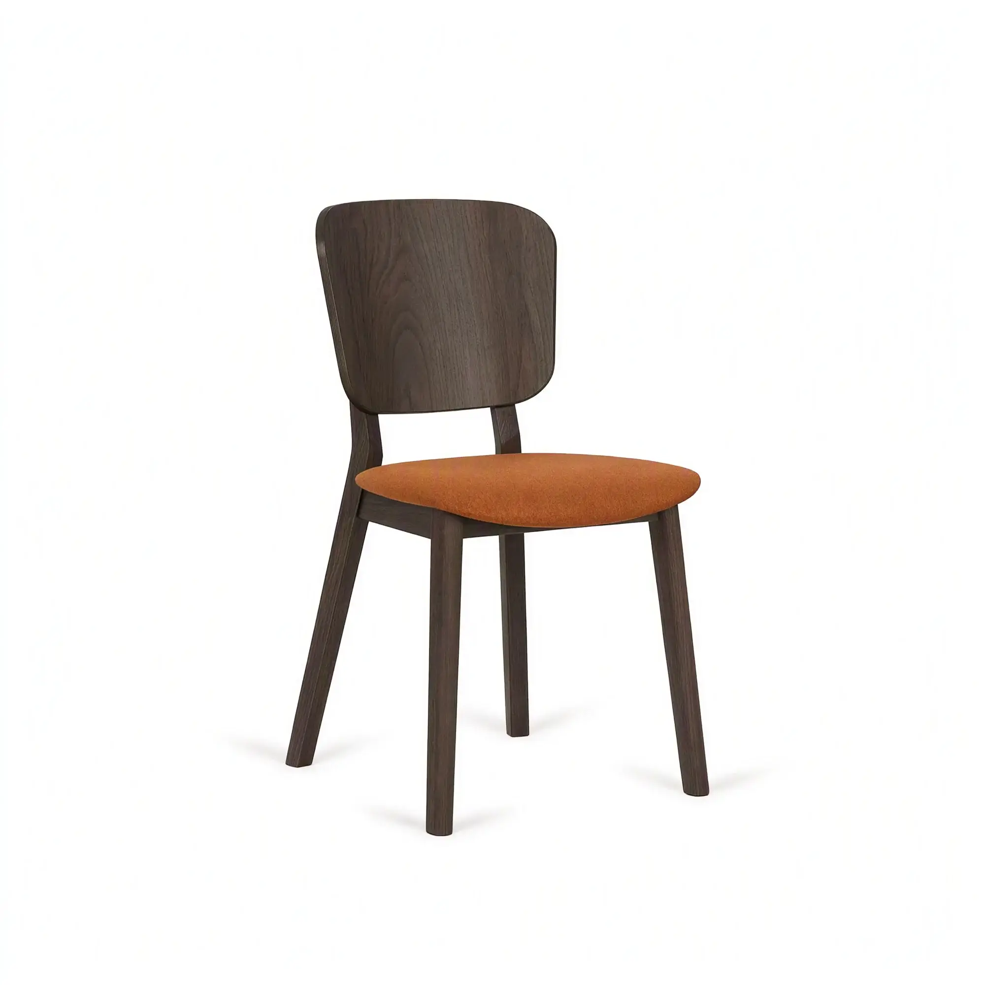Silla LOF respaldo recto – Asiento tapizado · respaldo de madera – haya marrón M50 [A-4281U-M50] (3)