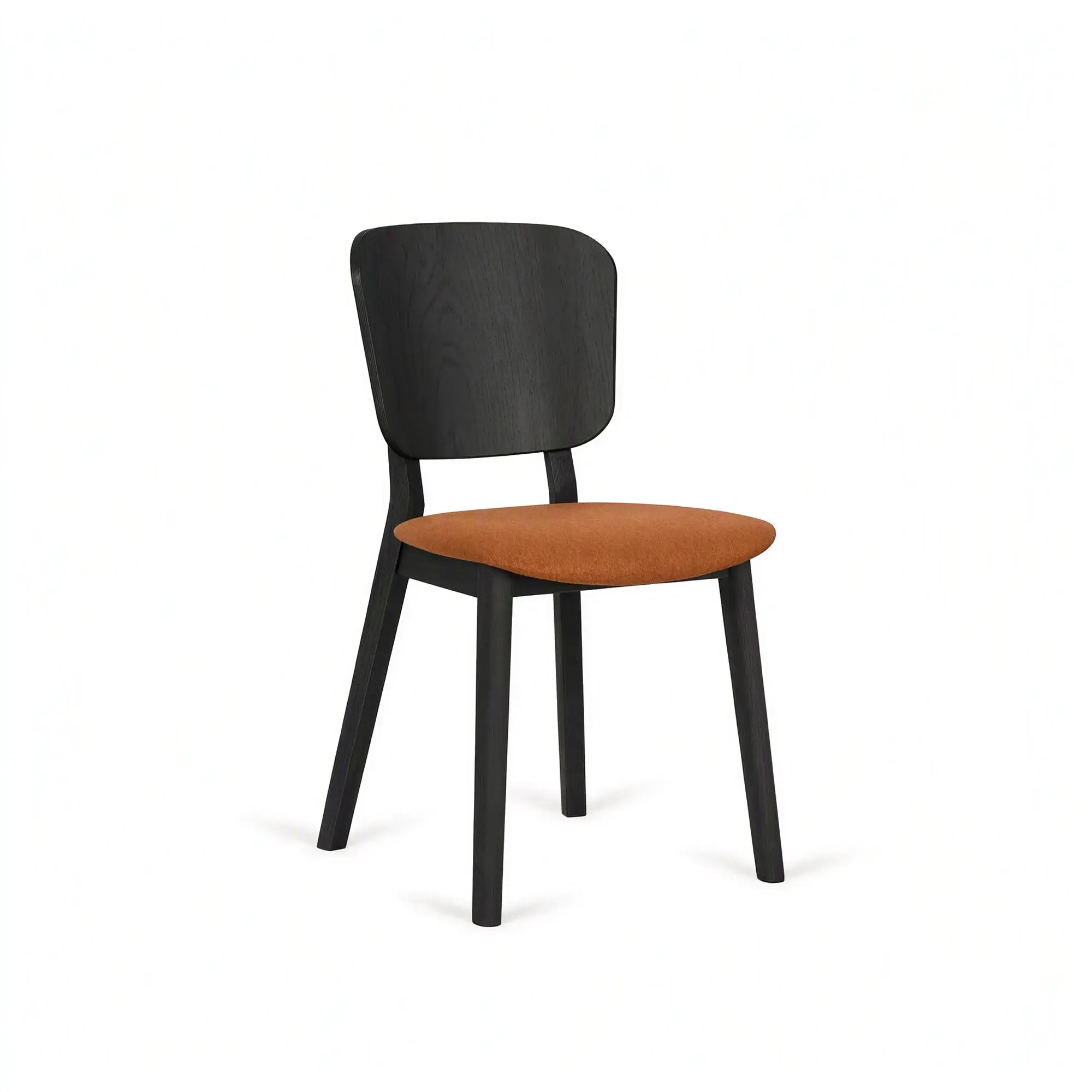 Silla LOF respaldo recto – Asiento tapizado · respaldo de madera – haya negra M63 [A-4281U-M63] (4)