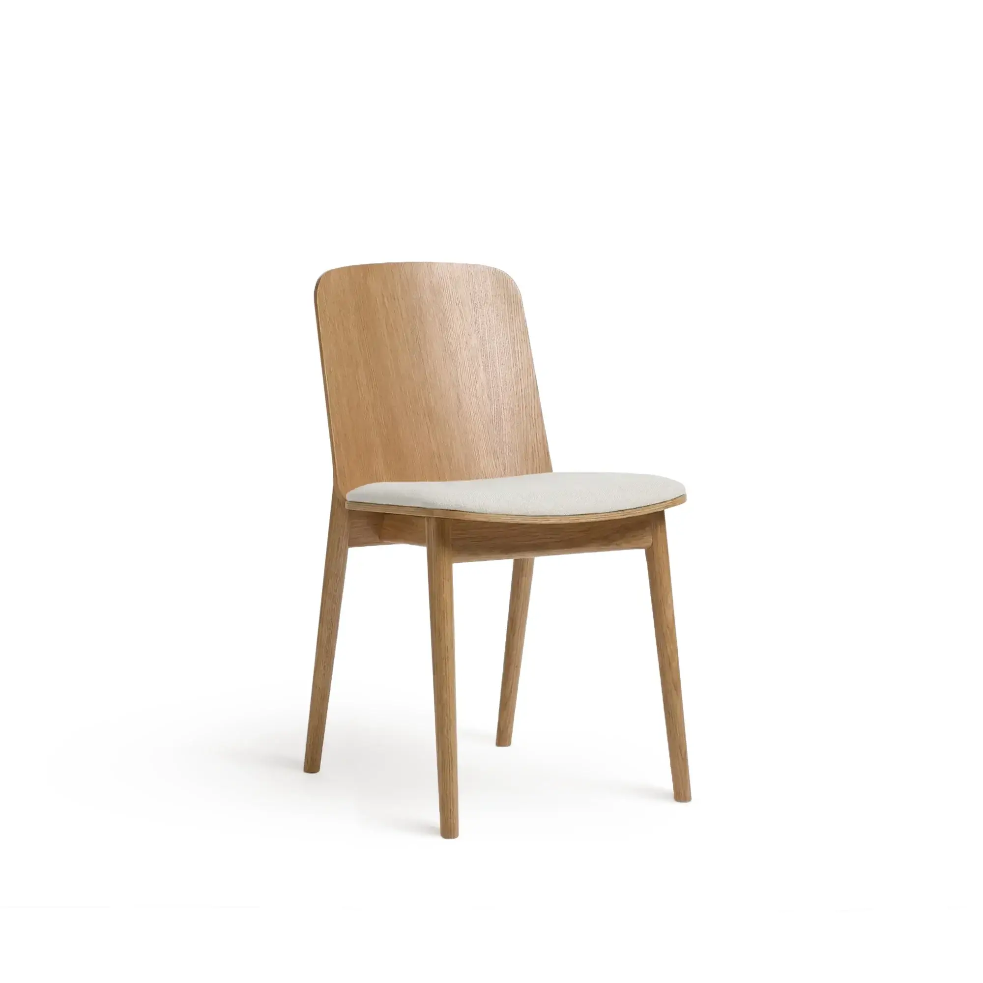 Silla PROP – Asiento tapizado · respaldo de madera – roble cálido M10 [A-4390U-M10] (4)