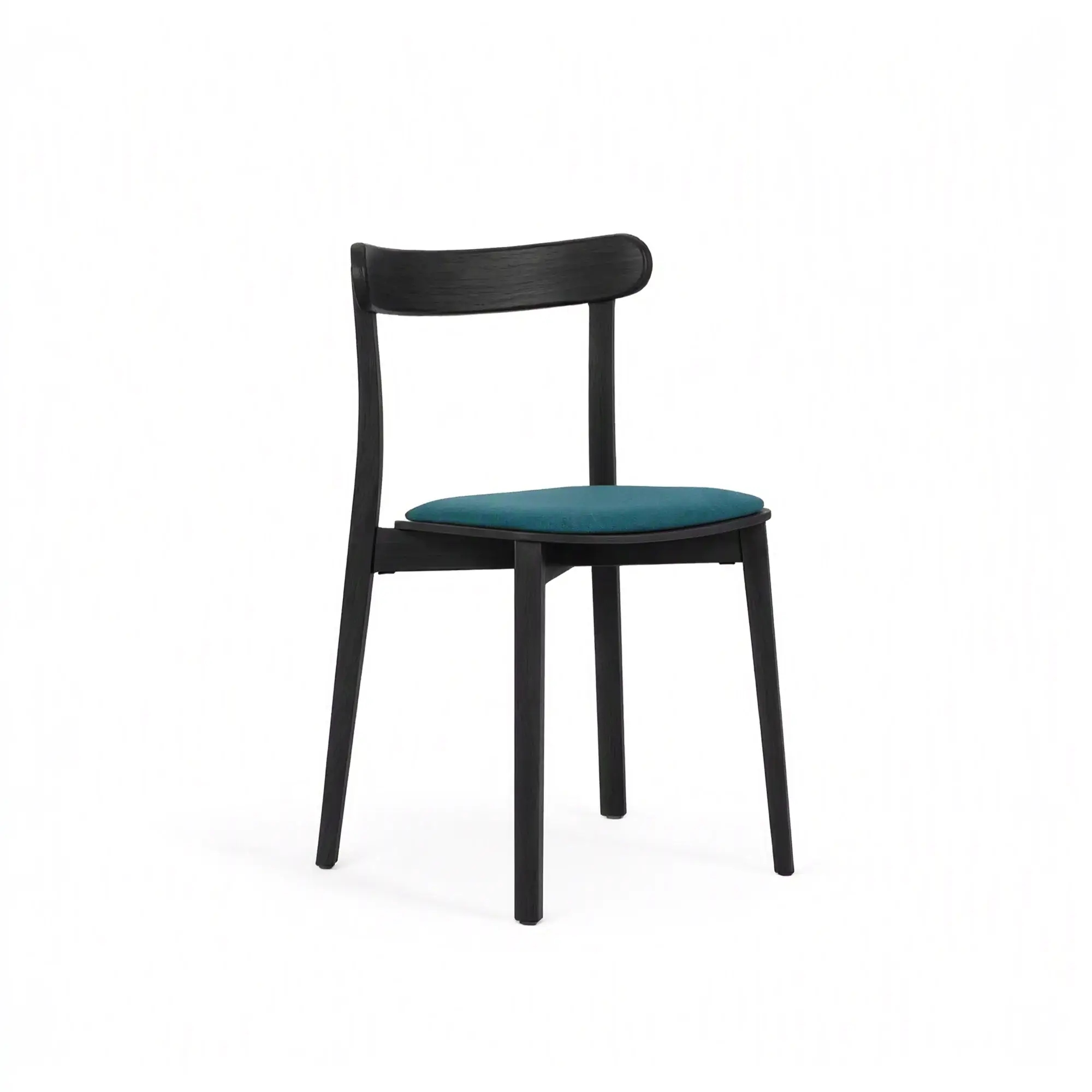 Silla ICHO – Asiento tapizado · respaldo de madera – haya negra M63 [A-4420U-M63] (3)
