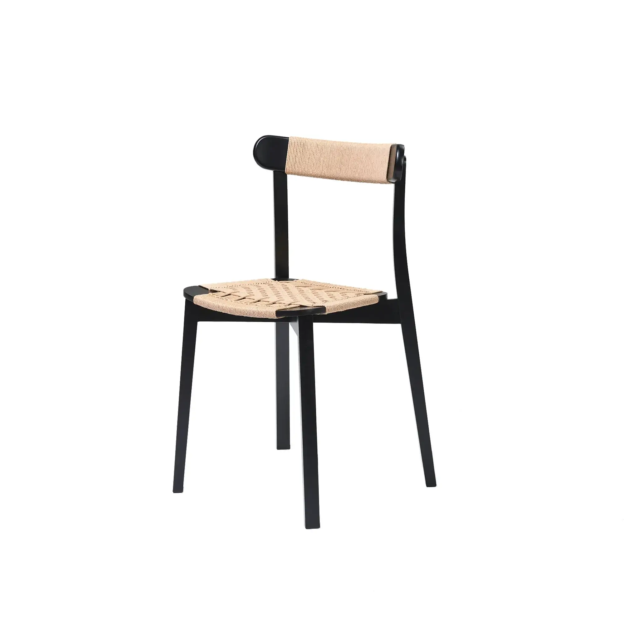 Silla ICHO cordón danés – Asiento y respaldo de cordón danés – haya negra M63 [A-4422-M63] (2)