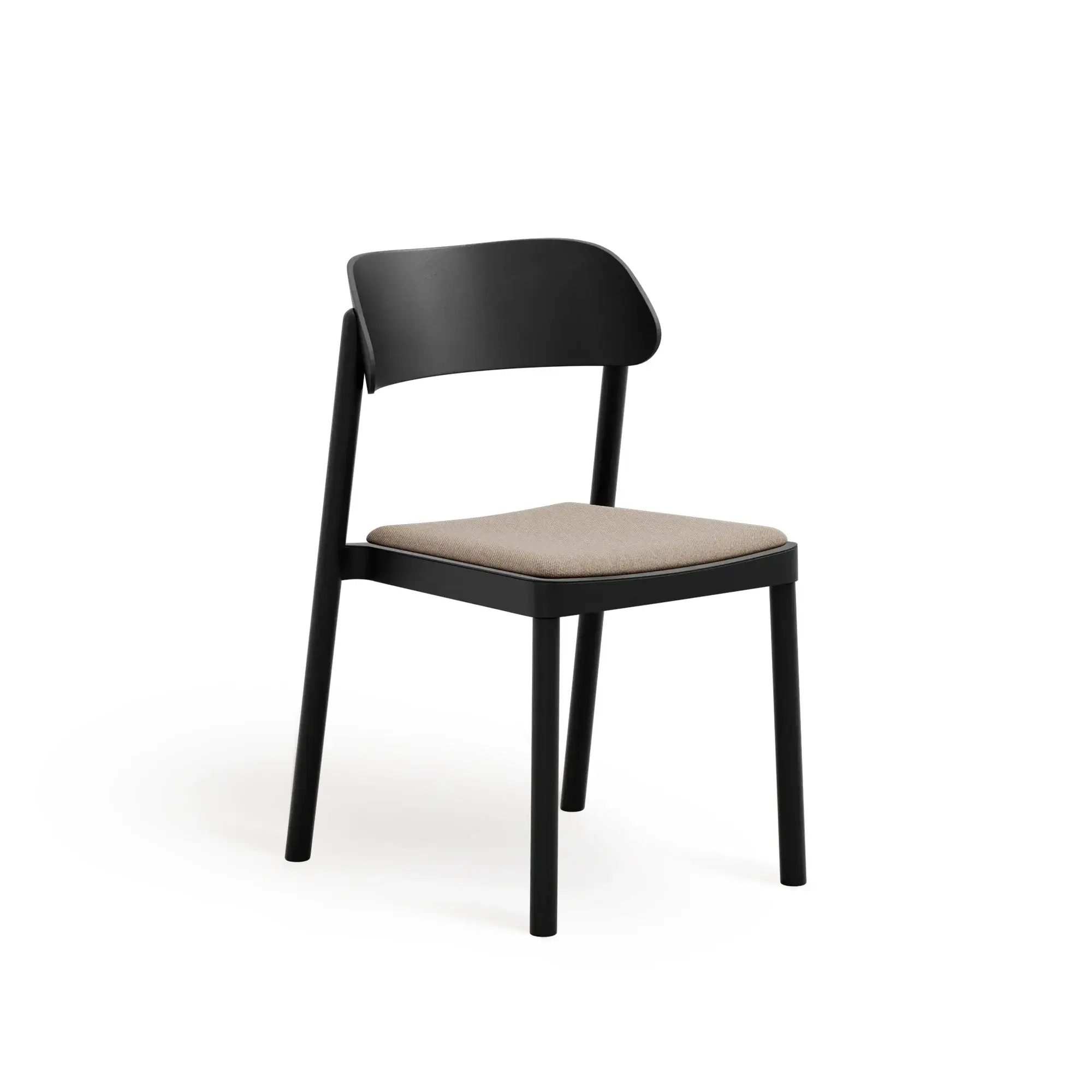 Silla NIMM – Asiento tapizado · respaldo de madera – haya negra M63 [A-4590U-M63] (4)