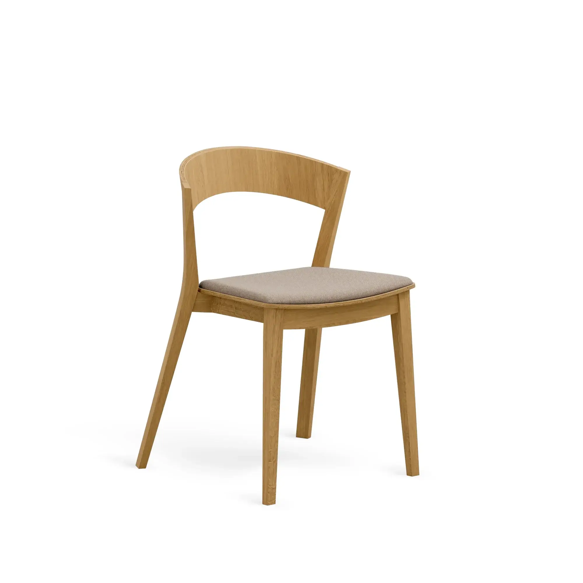 Silla ARCHER – Asiento tapizado · respaldo de madera – roble cálido M10 [A-4800U-M10] (10)