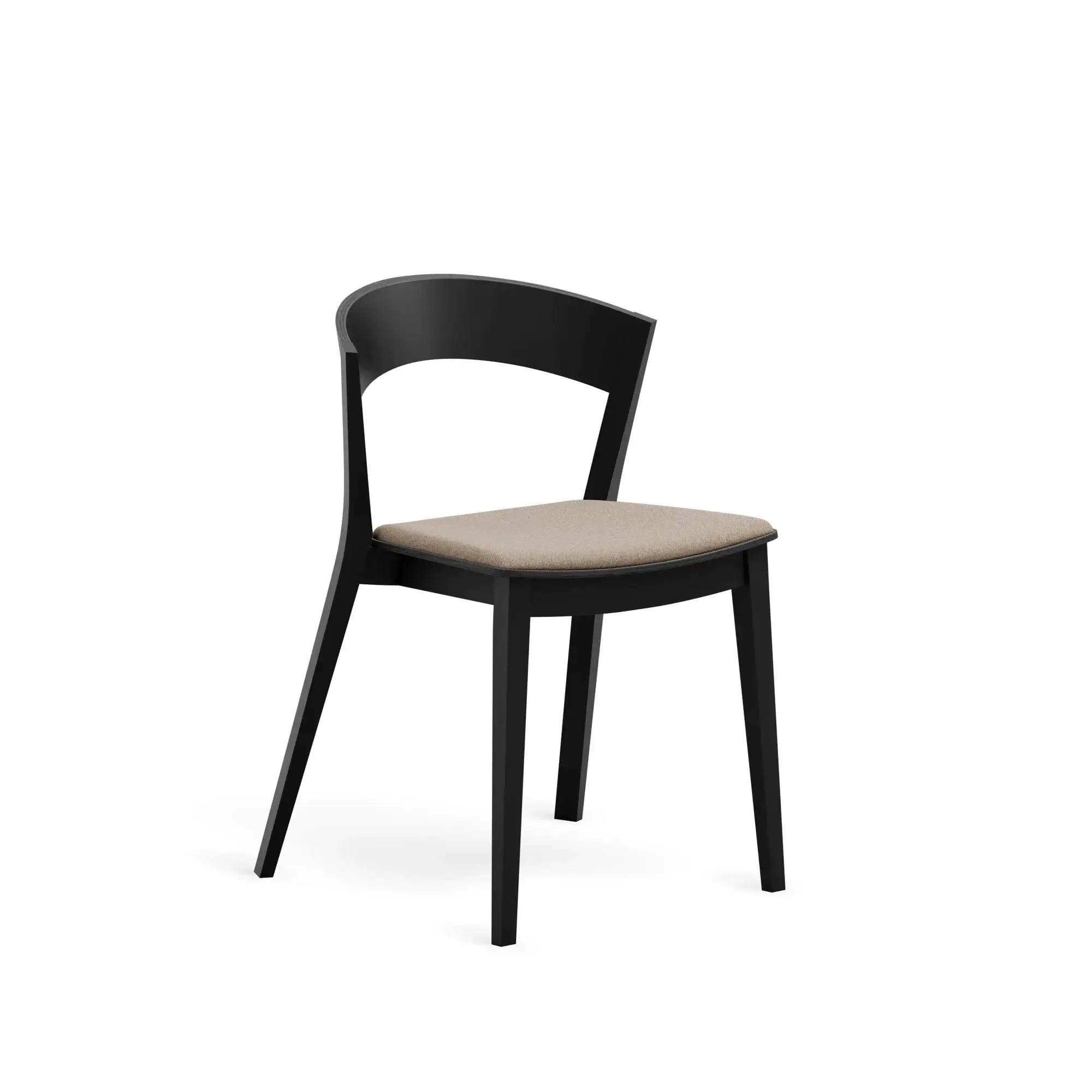 Silla ARCHER – Asiento tapizado · respaldo de madera – haya negra M63 [A-4800U-M63] (9)