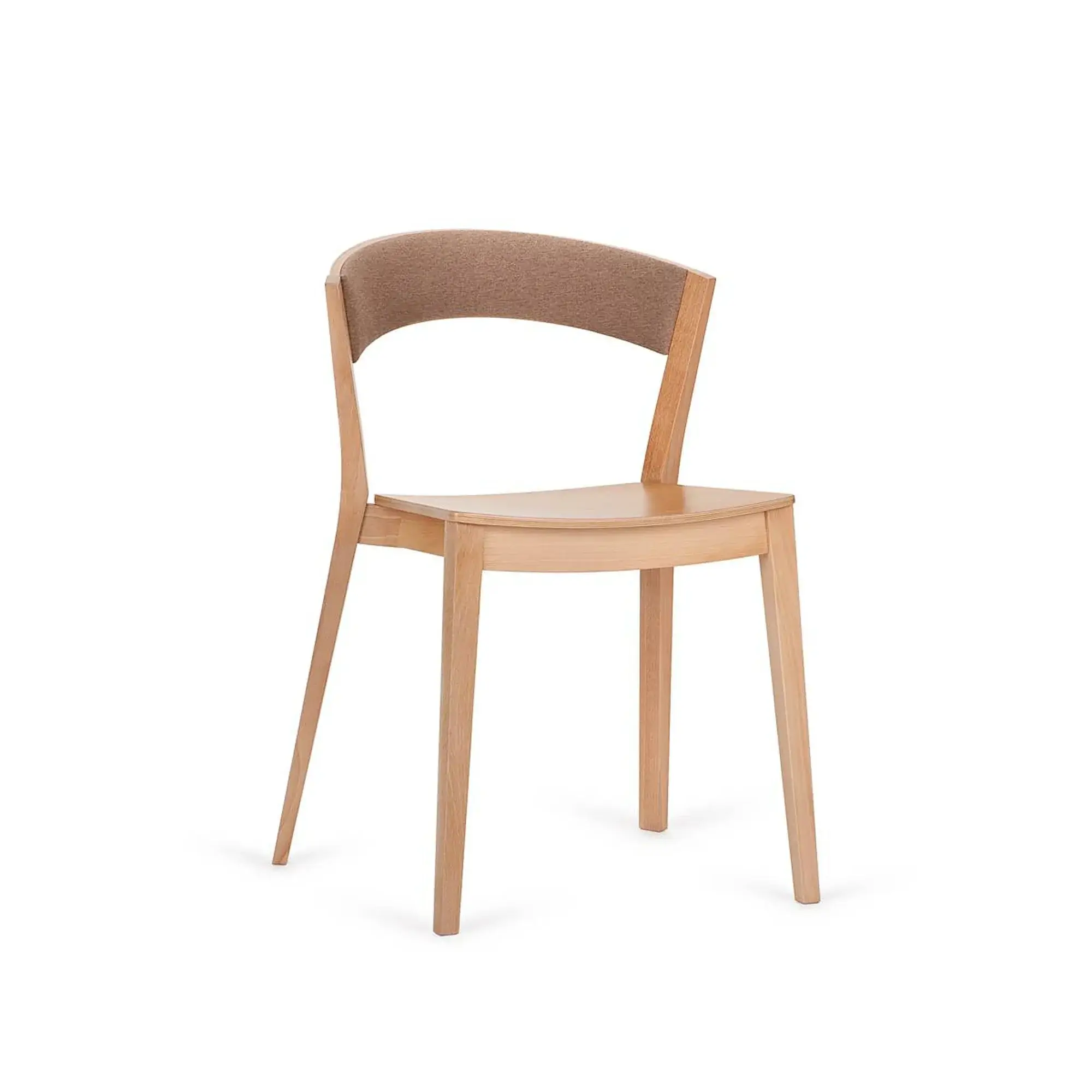 Silla ARCHER – Asiento de madera · respaldo tapizado – haya clara M07 [A-4801G-M07] (5)