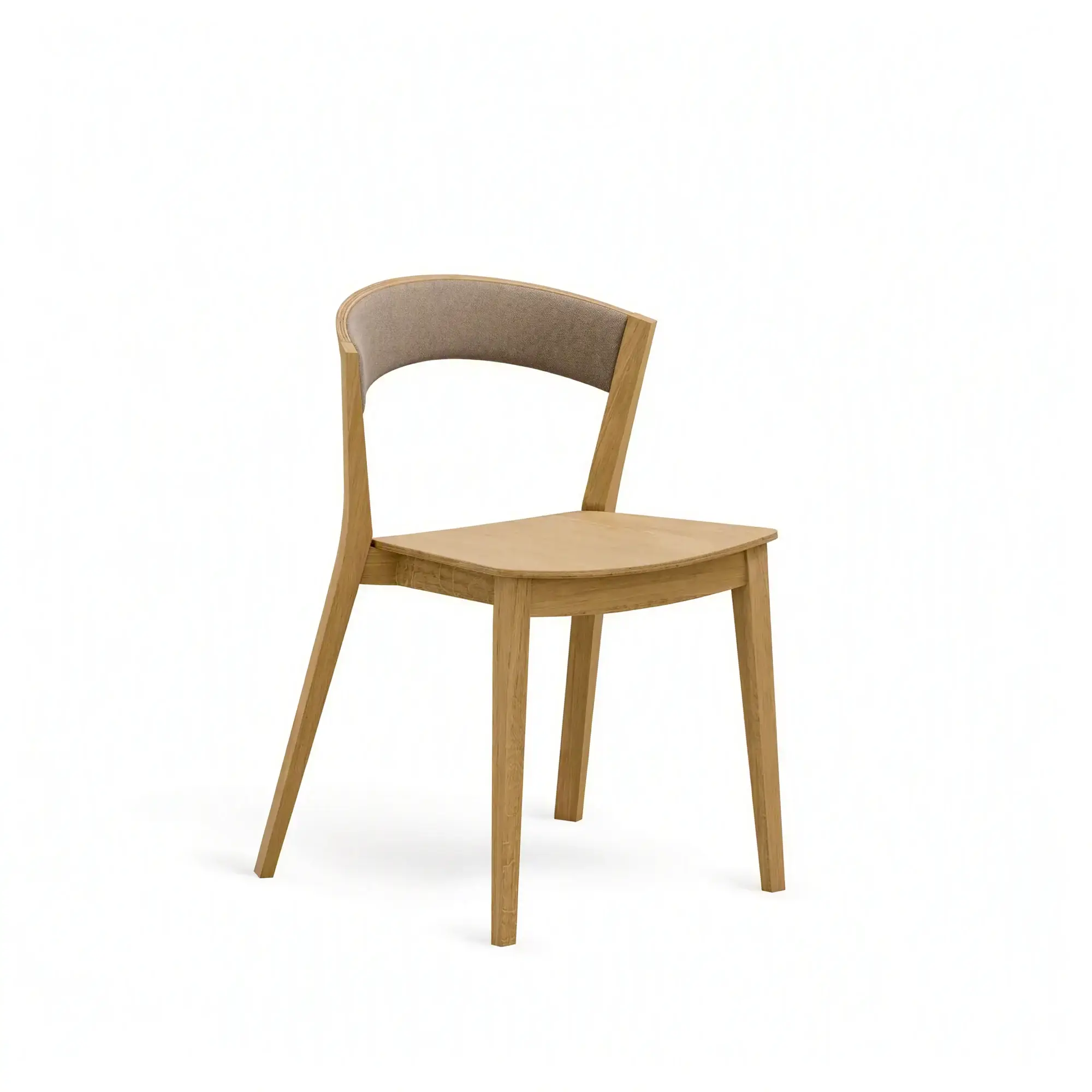 Silla ARCHER – Asiento de madera · respaldo tapizado – roble cálido M10 [A-4801G-M10] (7)
