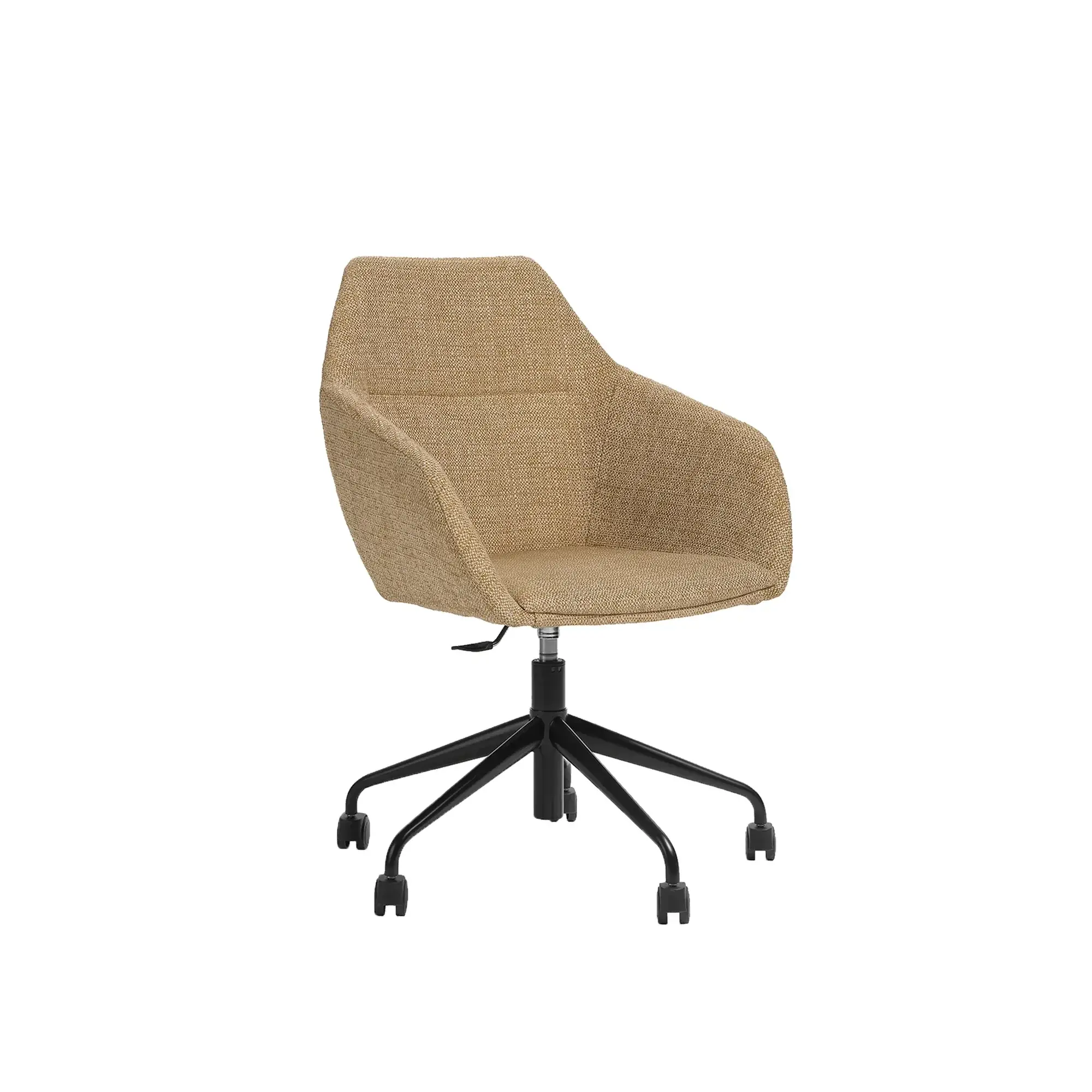 Silla de escritorio TUK – TUK Big (más ancha) · base giratoria de 5 radios con ruedas – base negra [A-5055B-BLK] (3)