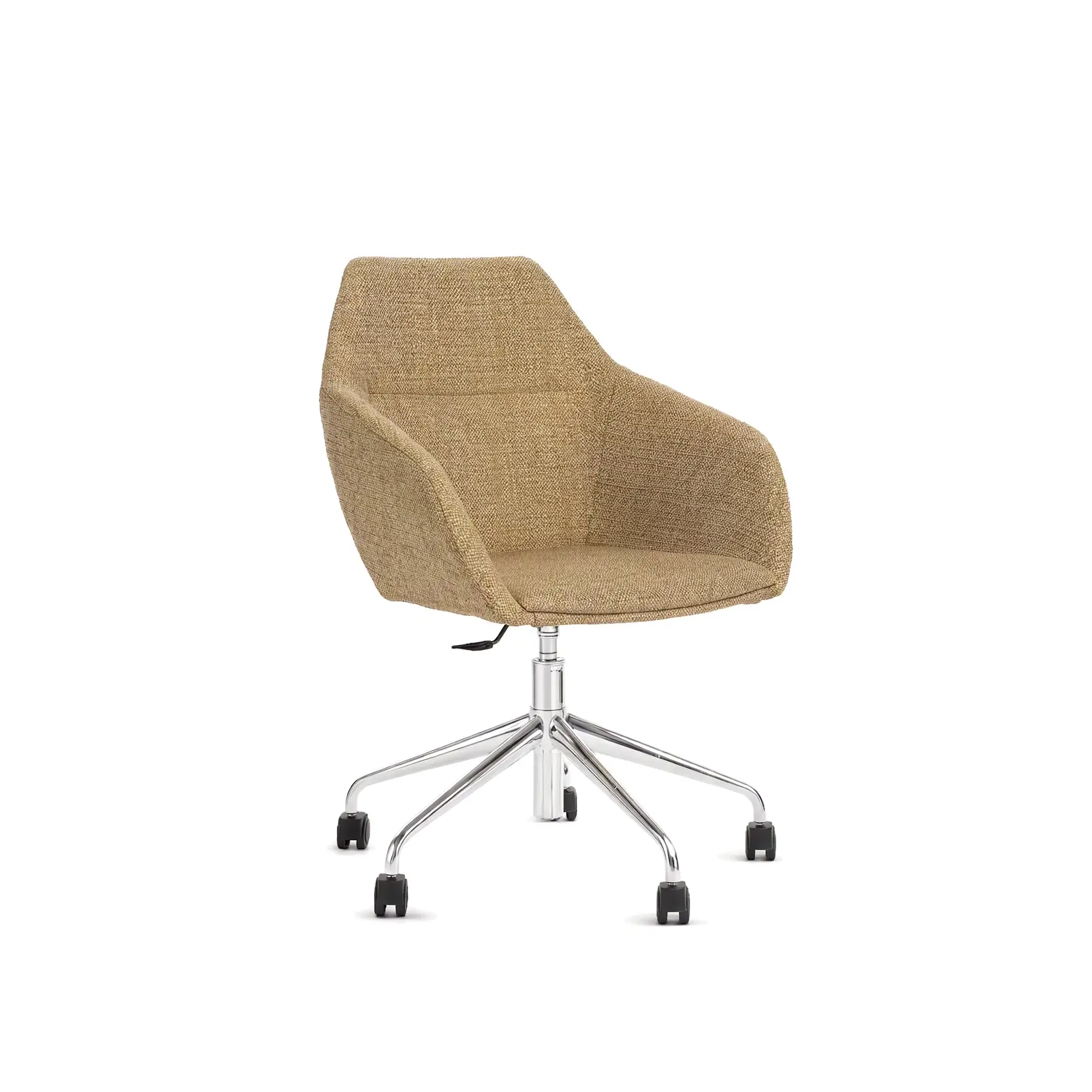 Silla de escritorio TUK – TUK Big (más ancha) · base giratoria de 5 radios con ruedas – base cromada [A-5055B-CHR] (2)