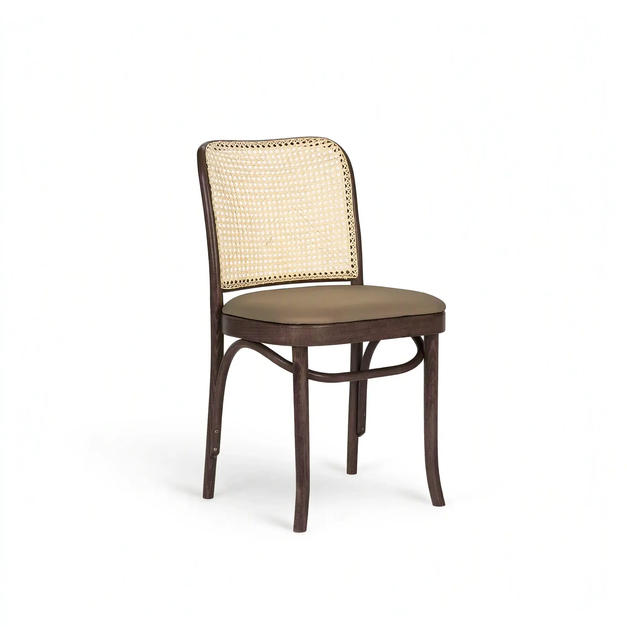 Silla CLASSIC – Asiento tapizado · respaldo de rejilla tejida a mano – haya marrón M50 [A-8111-M50] (12)