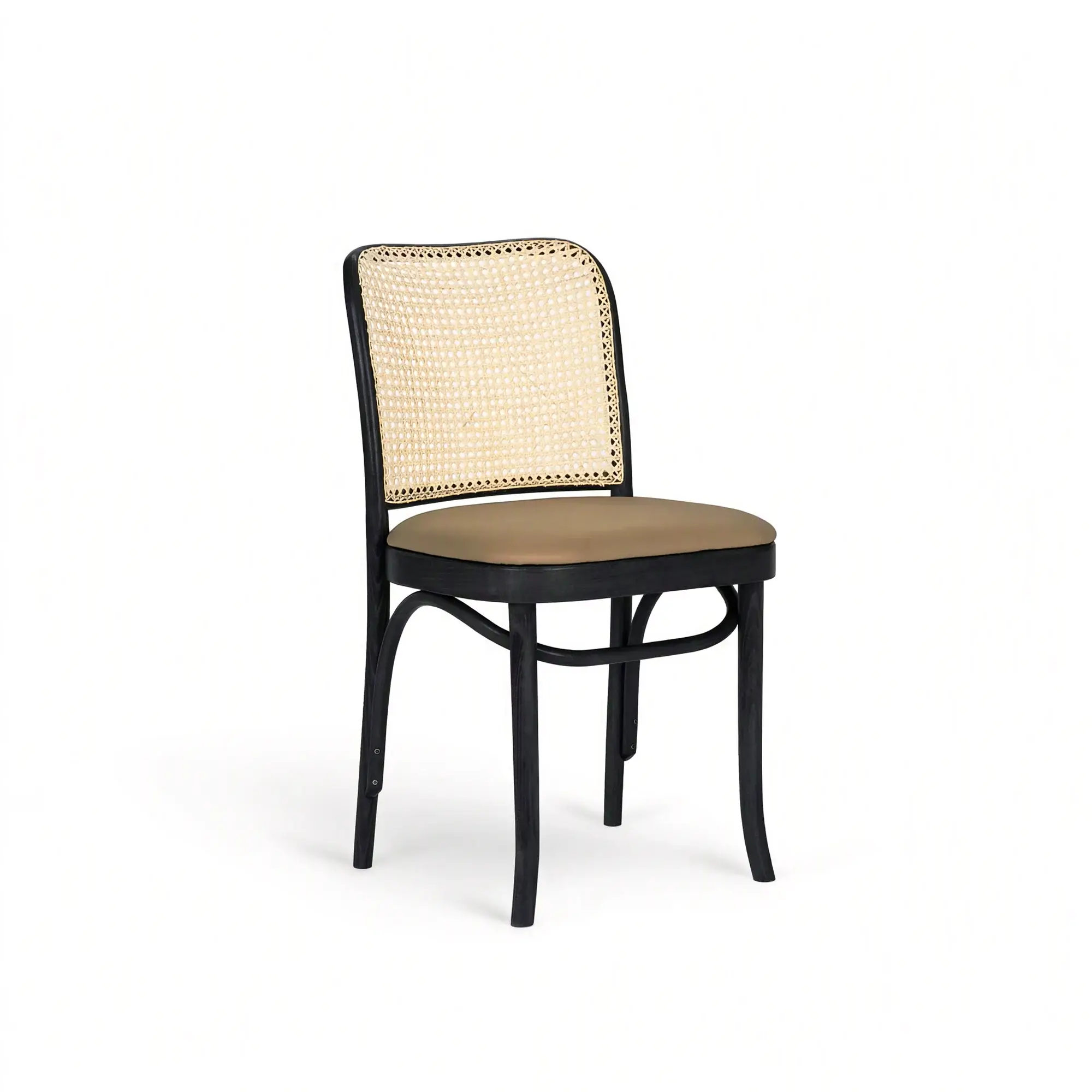Silla CLASSIC – Asiento tapizado · respaldo de rejilla tejida a mano – haya negra M63 [A-8111-M63] (13)