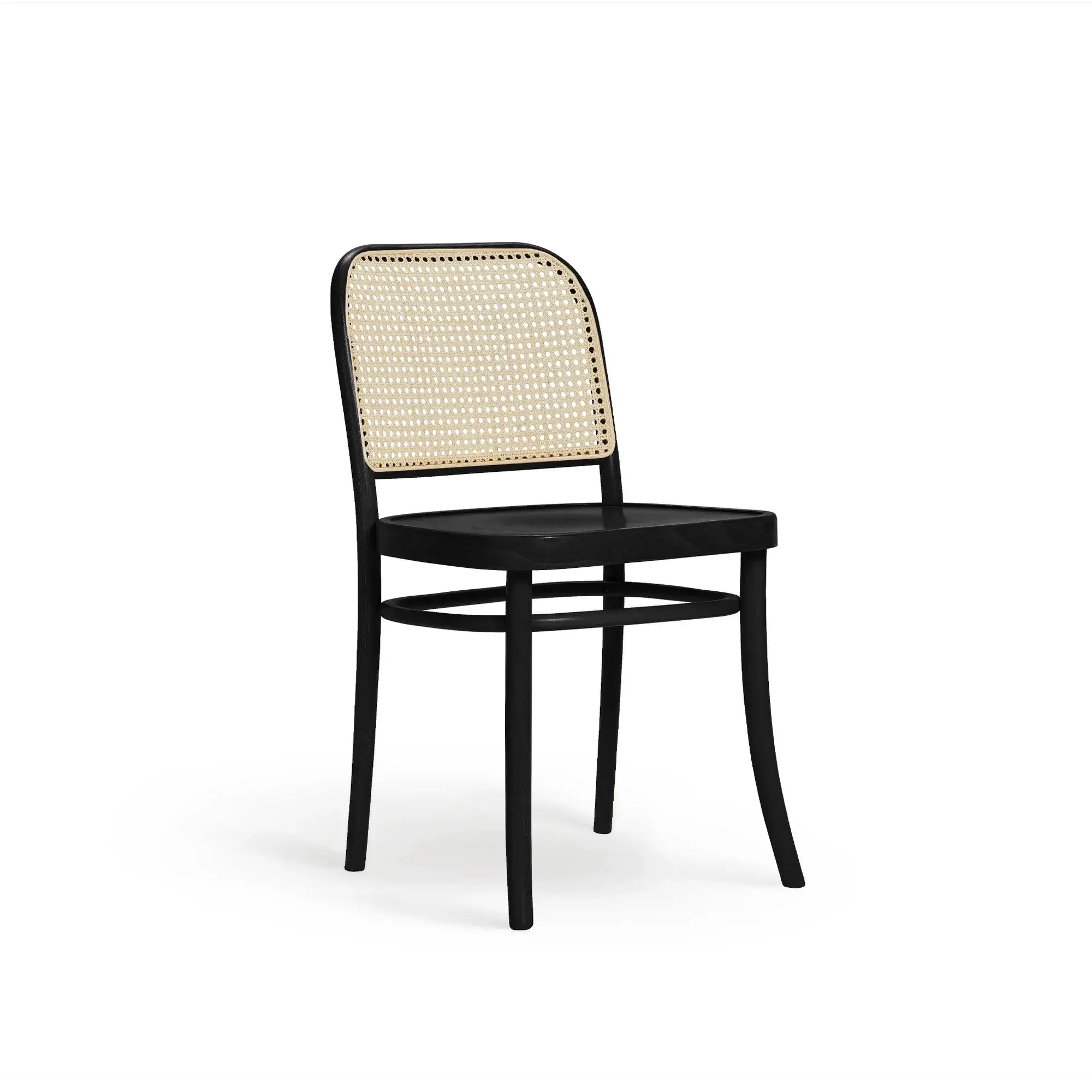 Silla BENKO – Asiento de madera · respaldo de rejilla – haya negra M63 [A-8130-M63] (3)