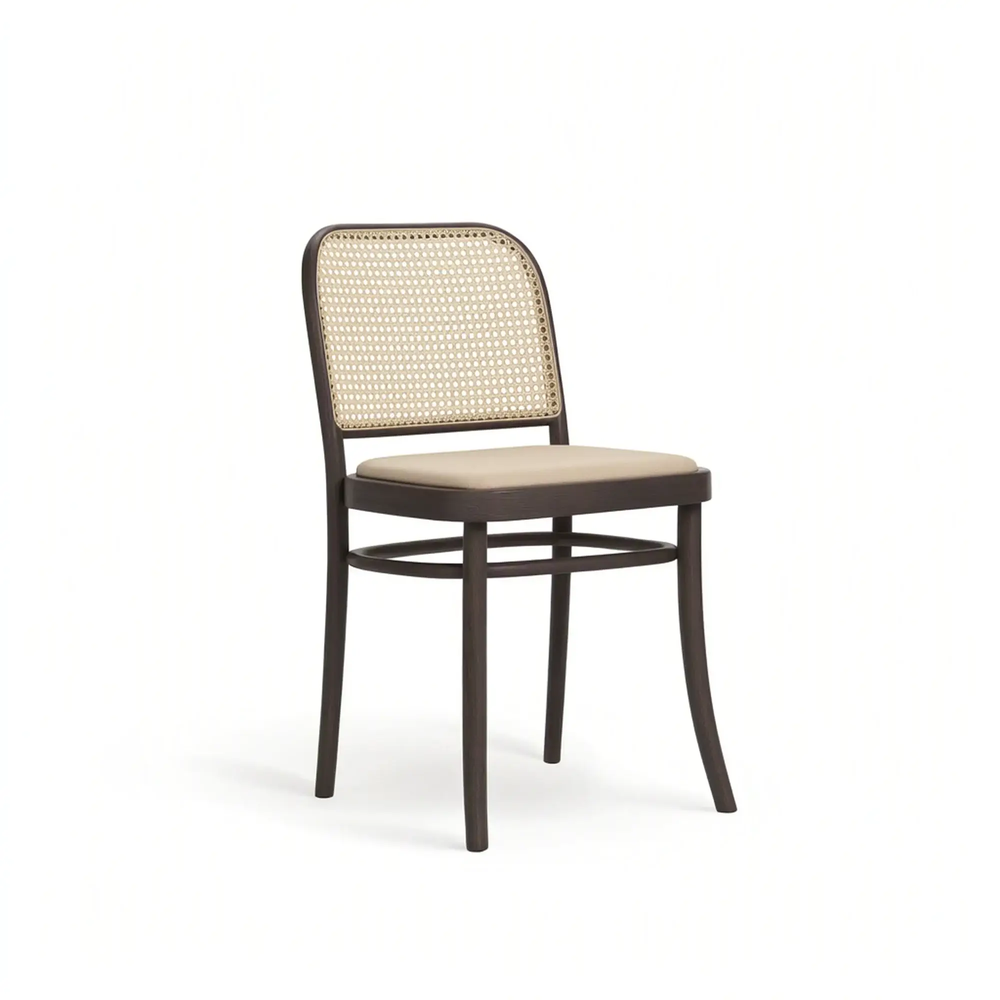Silla BENKO – Asiento tapizado · respaldo de rejilla – haya marrón chocolate M50 [A-8131-M50] (5)