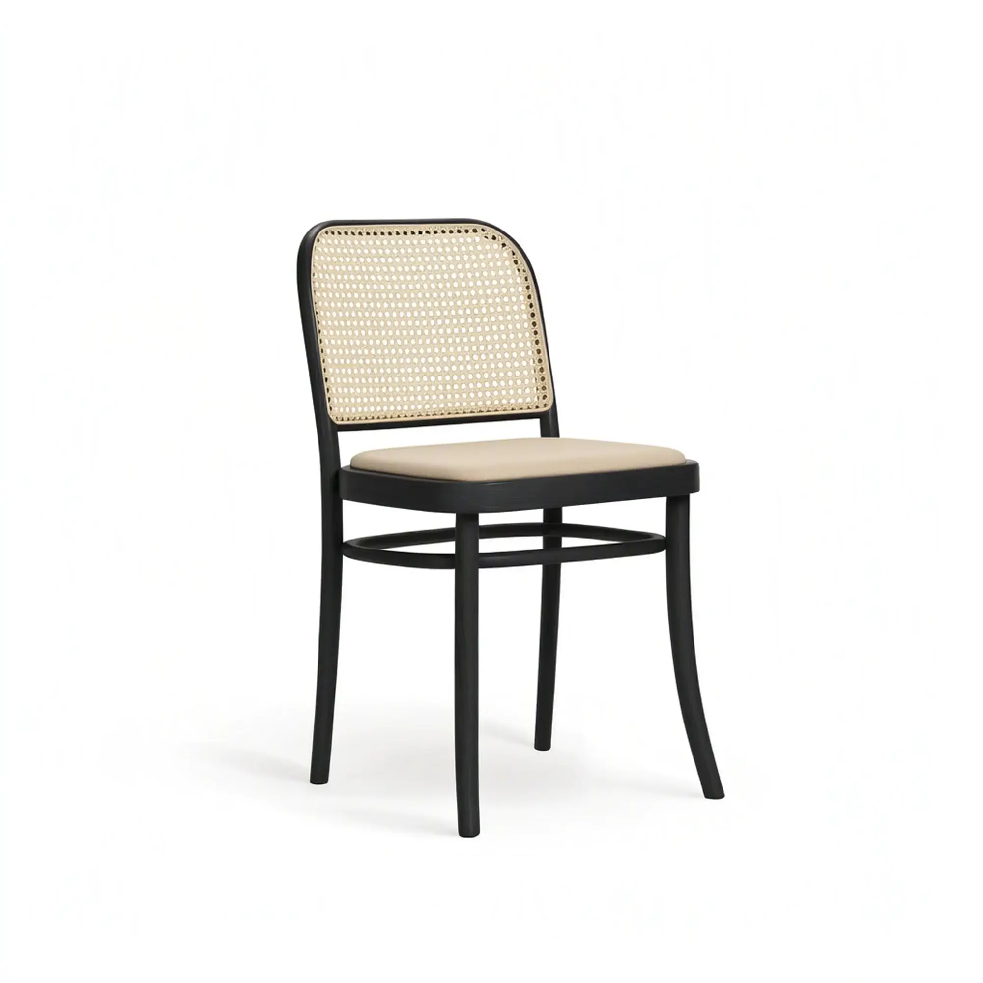 Silla BENKO – Asiento tapizado · respaldo de rejilla – haya negra M63 [A-8131-M63] (6)