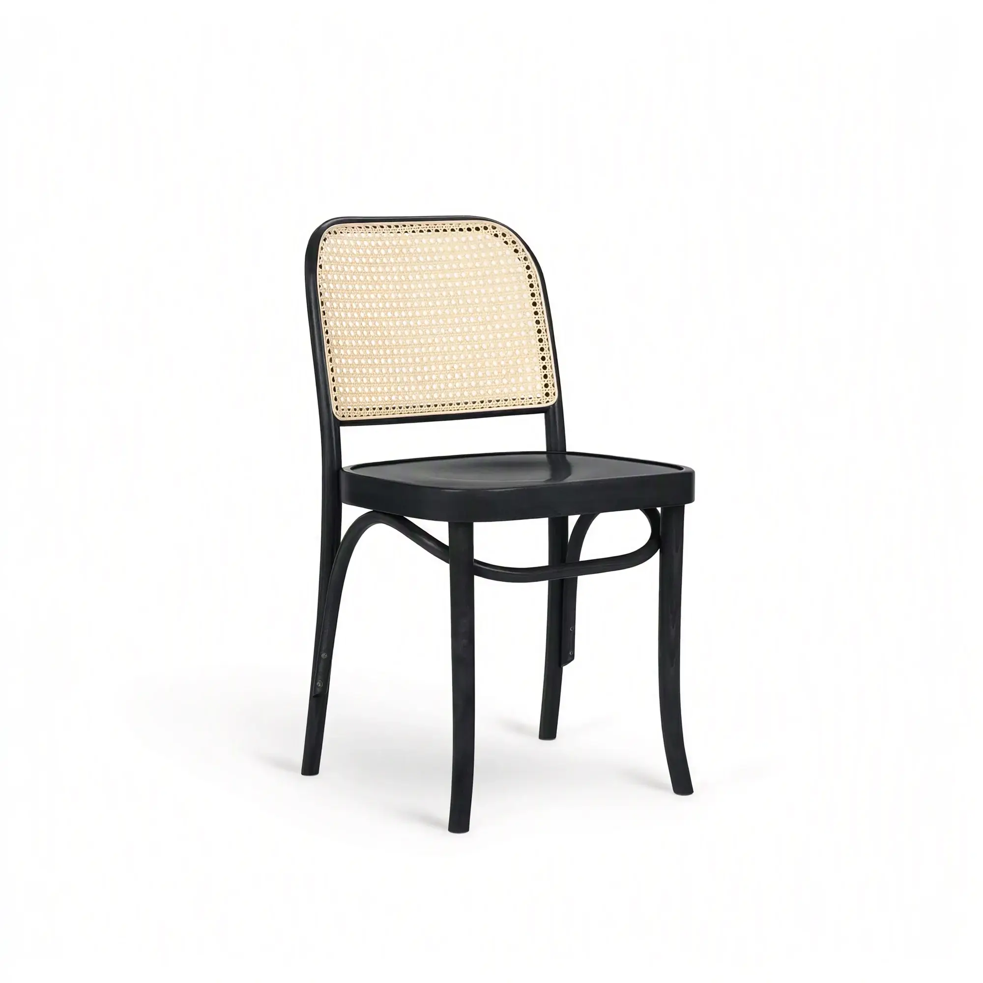 Silla CLASSIC – Asiento de madera · respaldo de rejilla en malla – haya negra M63 [A-8136-M63] (4)