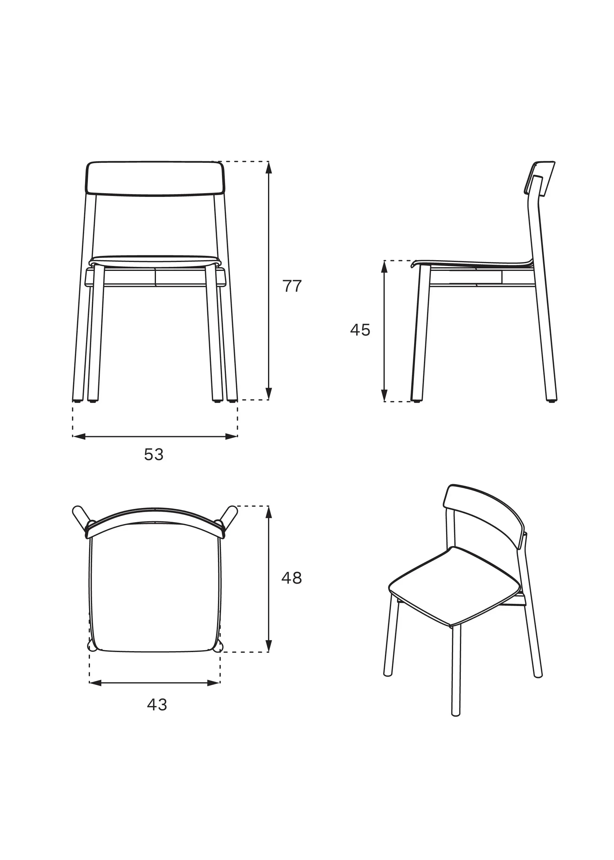 Silla ARCHE SOFT - Sillas de Madera maciza de roble (5)