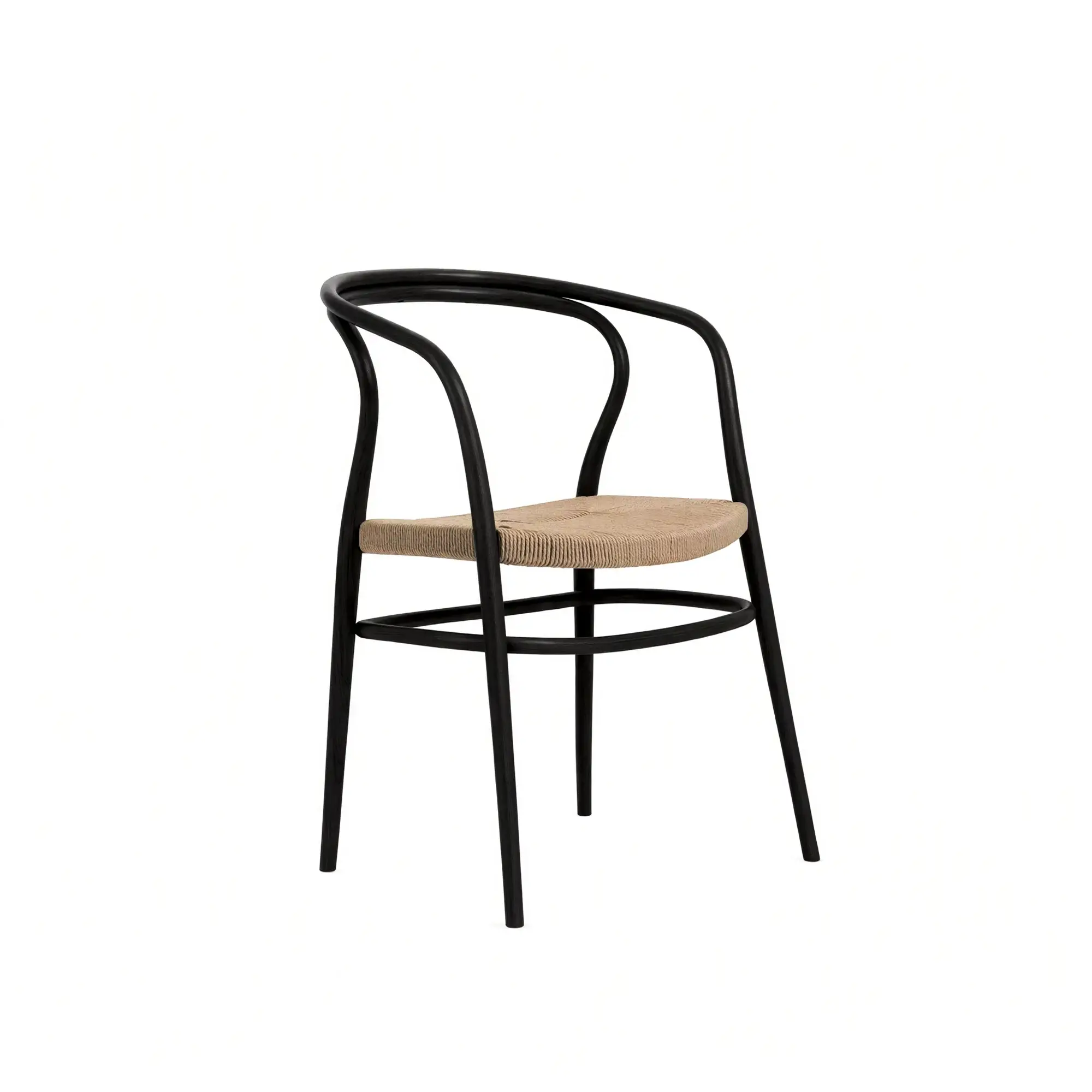 Butaca NODO – Asiento de cordón danés – haya negra M63 [B-1404-M63] (4)