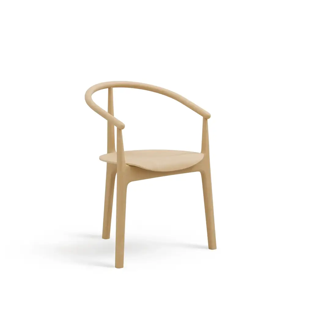 Silla EVO – Asiento y respaldo de madera – haya clara M07 [B-2940-M07]