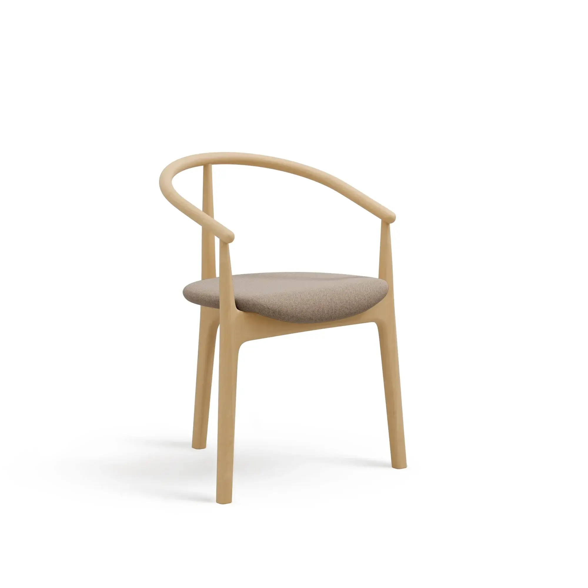 Silla EVO – Asiento tapizado · respaldo de madera – haya clara M07 [B-2940U-M07] (2)