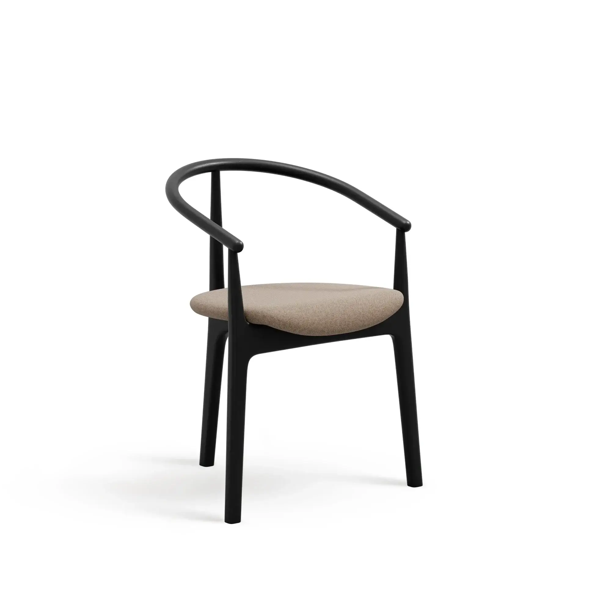 Silla EVO – Asiento tapizado · respaldo de madera – haya negra M63 [B-2940U-M63] (3)