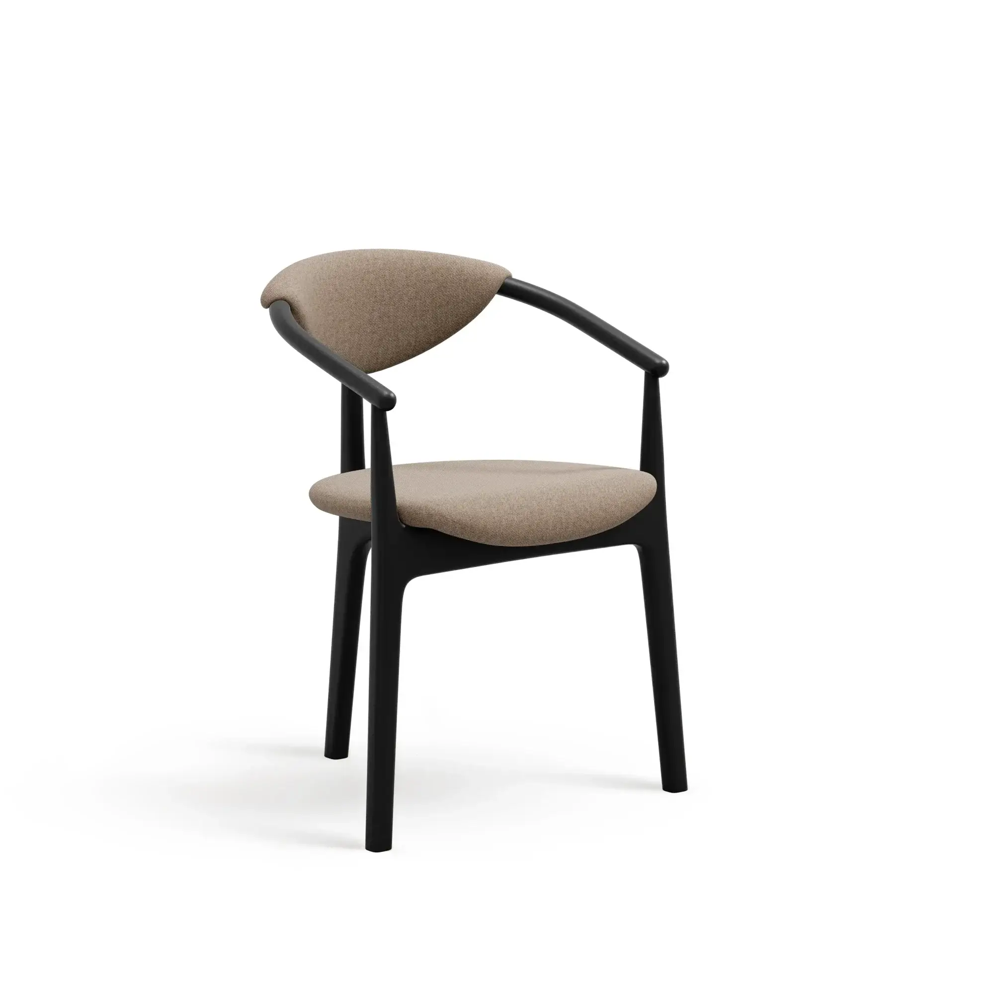 Silla EVO tapizada – Asiento y respaldo tapizados – haya negra M63 [B-2944-M63] (2)