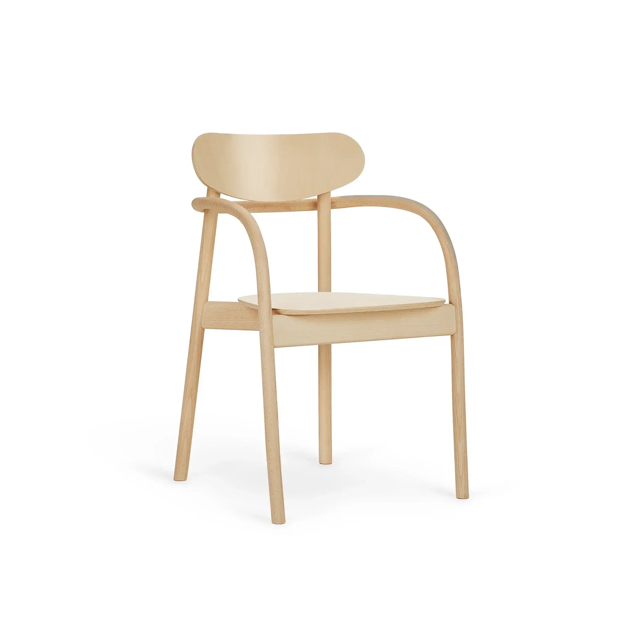Butaca LA BENDA – Asiento y respaldo de madera – haya clara M07 [B-2960-M07] (5)