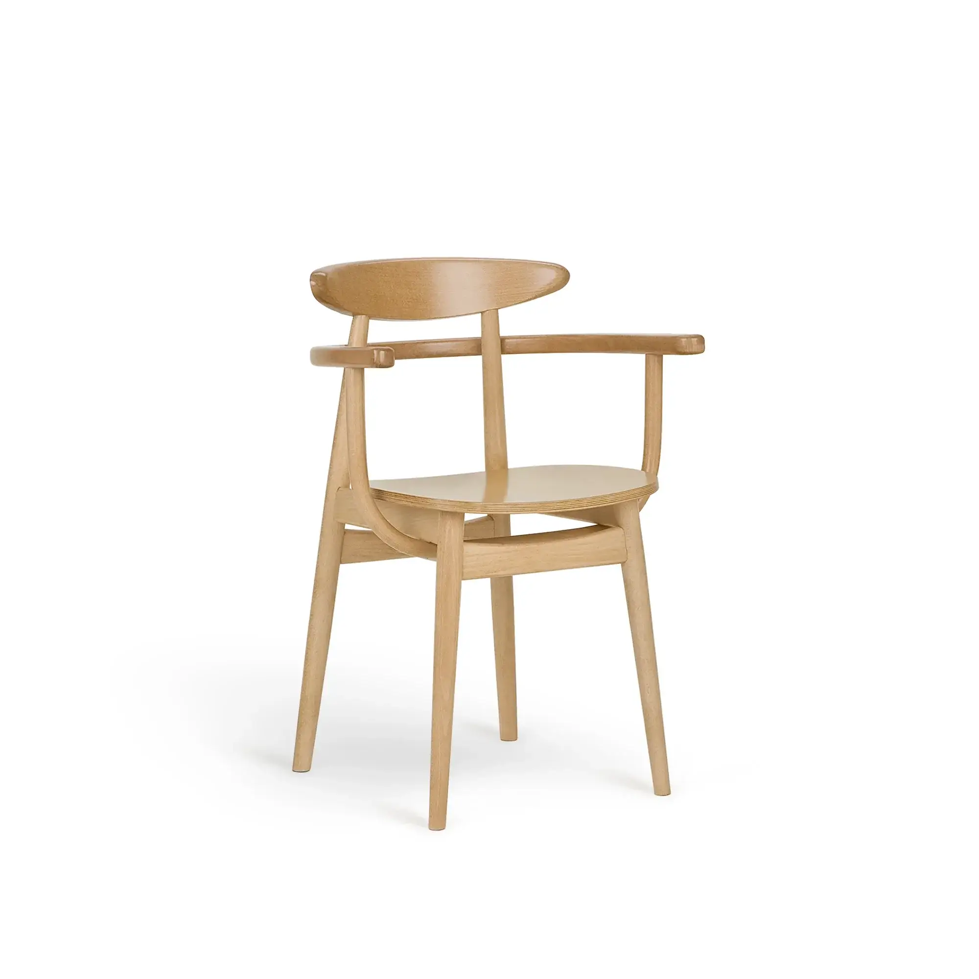 Butaca YESTERDAY – Asiento y respaldo de madera – haya clara M07 [B-4101-M07] (3)