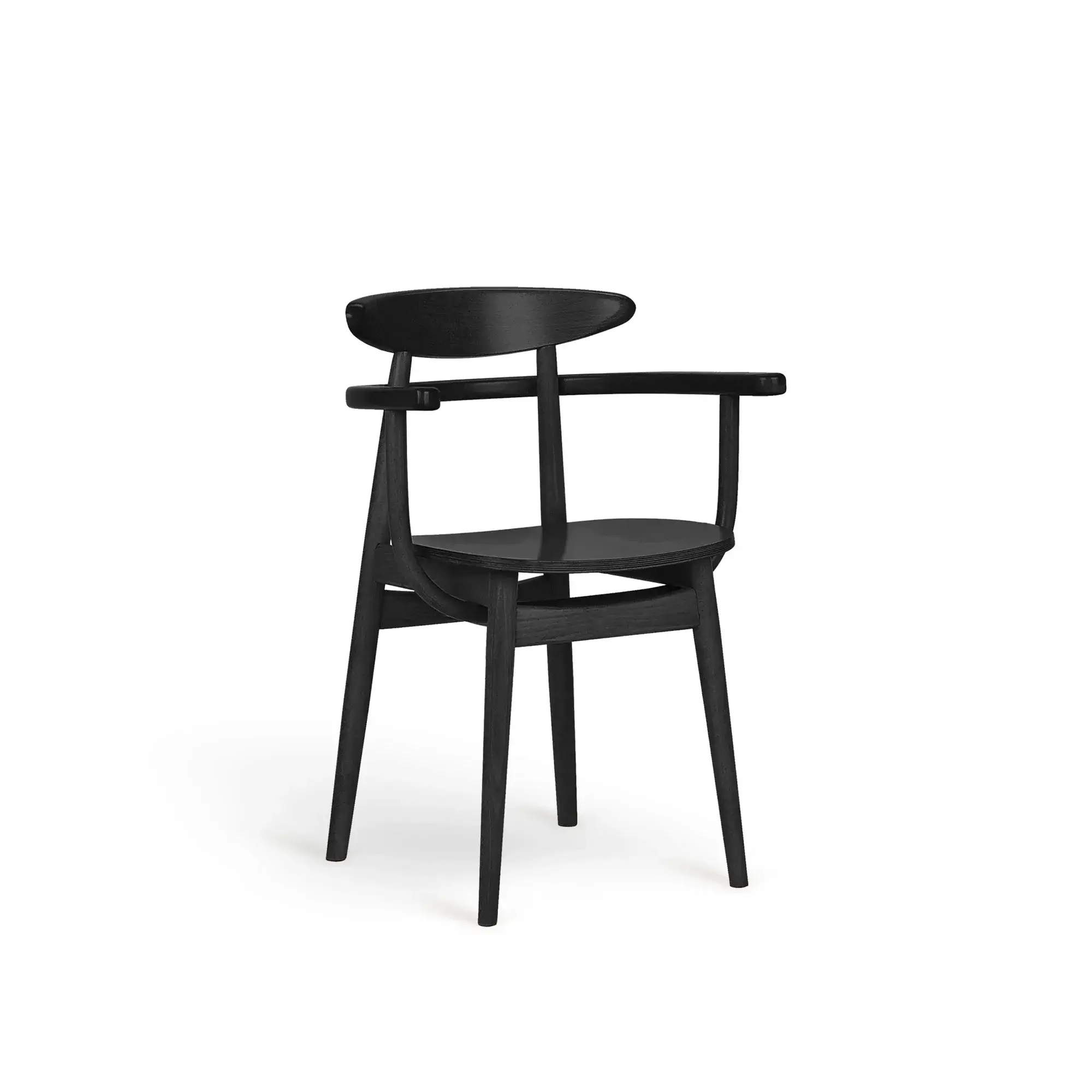 Butaca YESTERDAY – Asiento y respaldo de madera – haya negra M63 [B-4101-M63] (5)