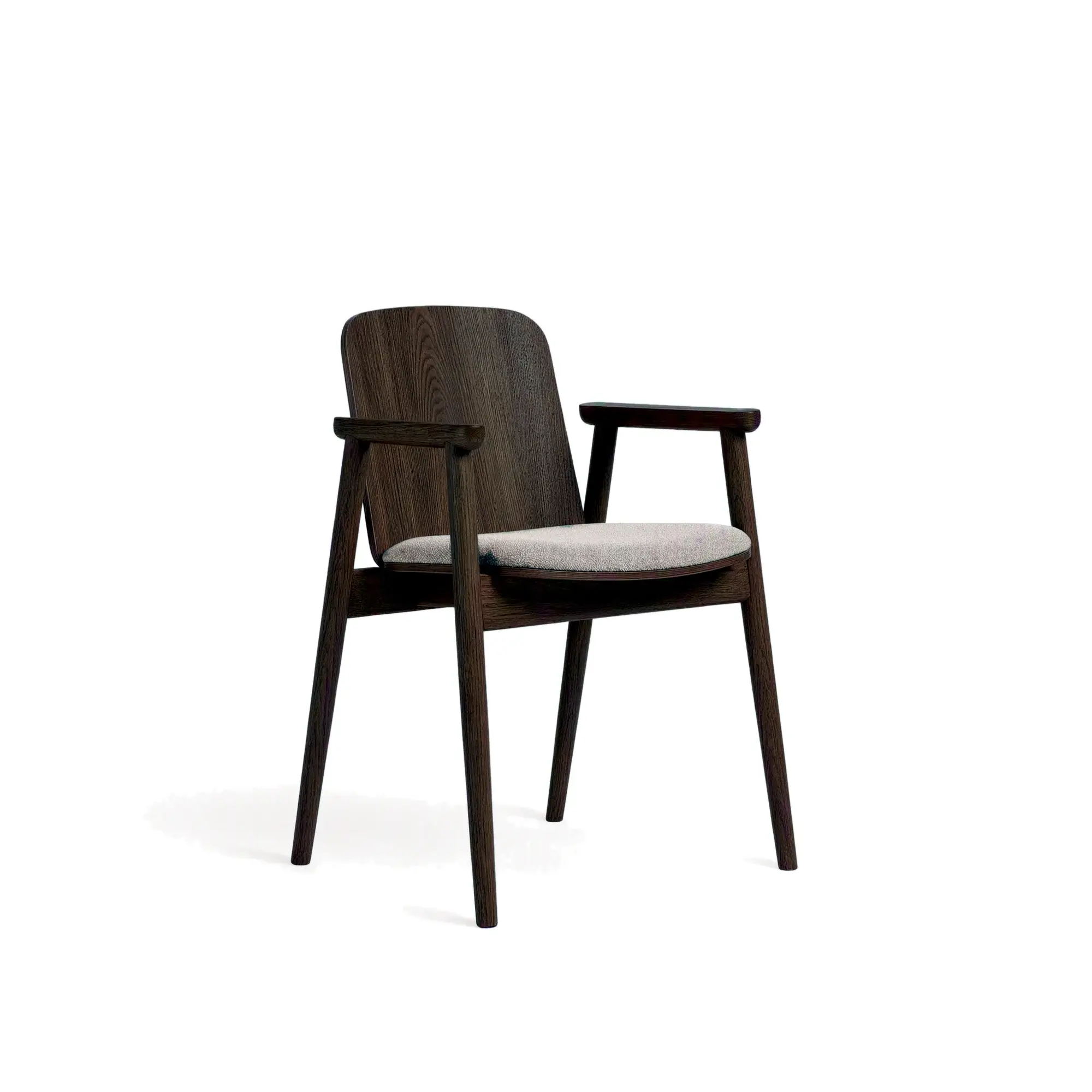 Butaca PROP – Asiento tapizado · respaldo de madera – roble marrón M50 [B-4390U-DM50] (7)